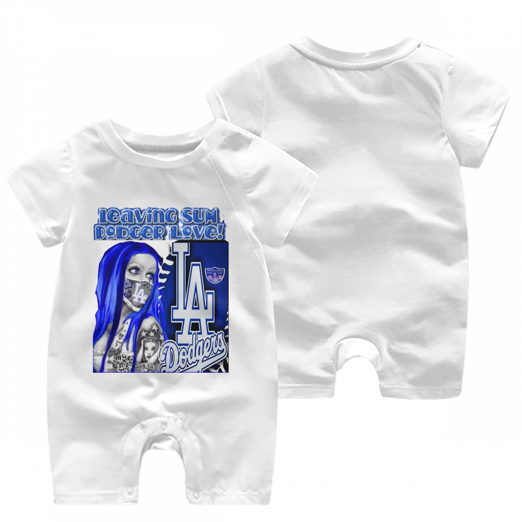  Baby Short Sleeve Onesie – 100% Cotton Soft & Breathable Digital Print Romper – Double-Sided Print, Snap Closure For Easy Diaper Changes – Comfortable For Boys & Girls