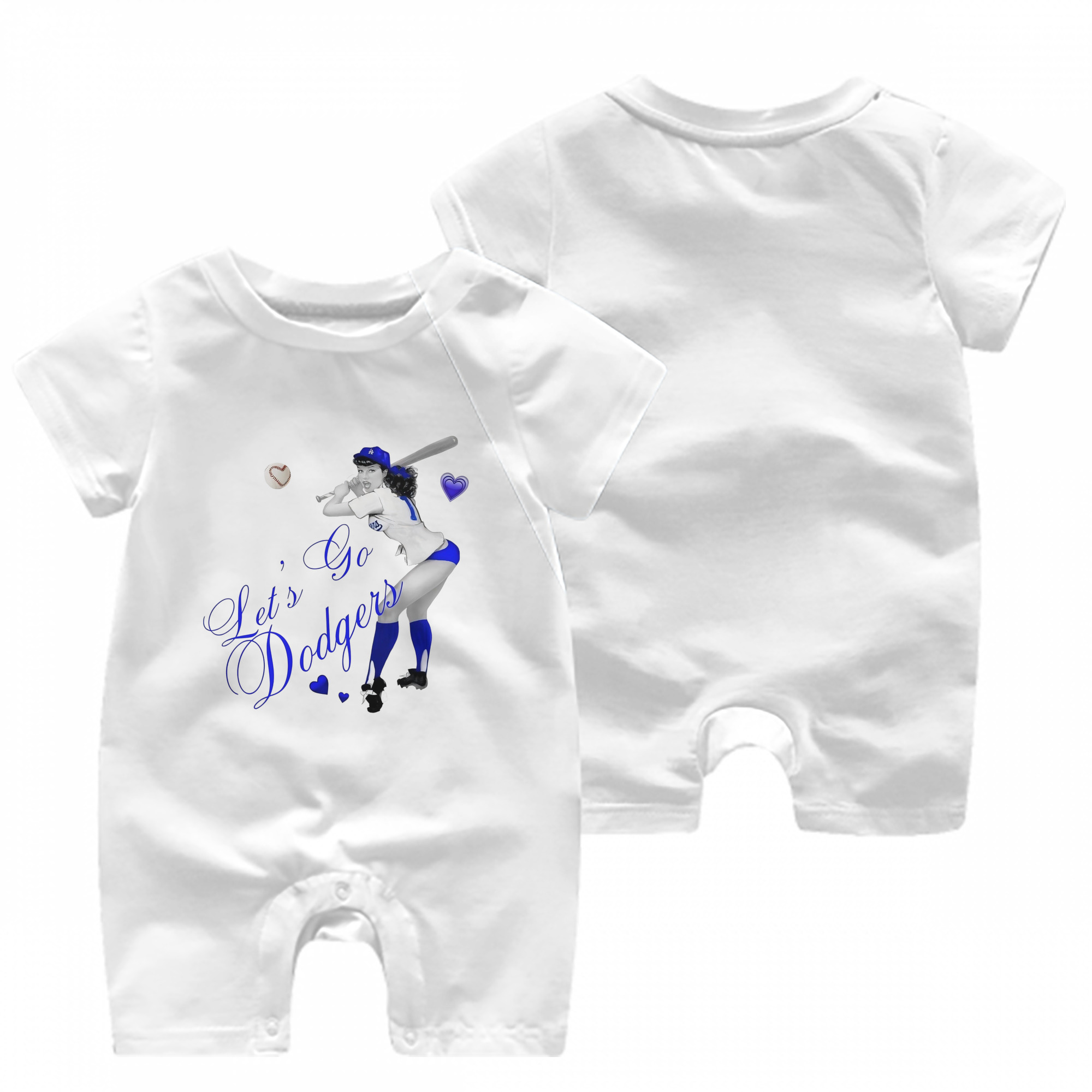  Baby Short Sleeve Onesie – 100% Cotton Soft & Breathable Digital Print Romper – Double-Sided Print, Snap Closure For Easy Diaper Changes – Comfortable For Boys & Girls