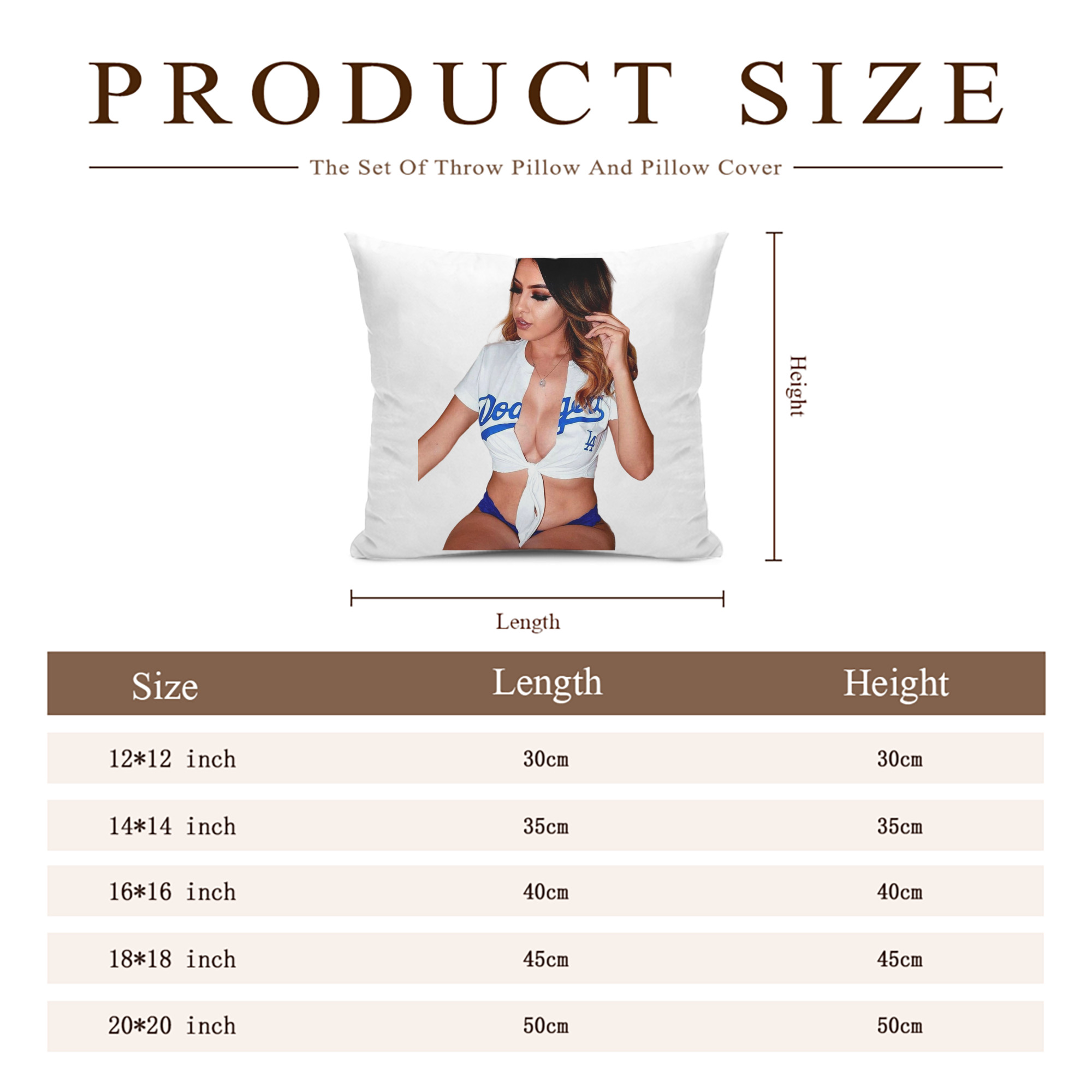  Soft Polyester Pillow Cover With Insert – Double-Sided Design, Invisible Zipper, Durable & Breathable – Easy Care Cushion Set