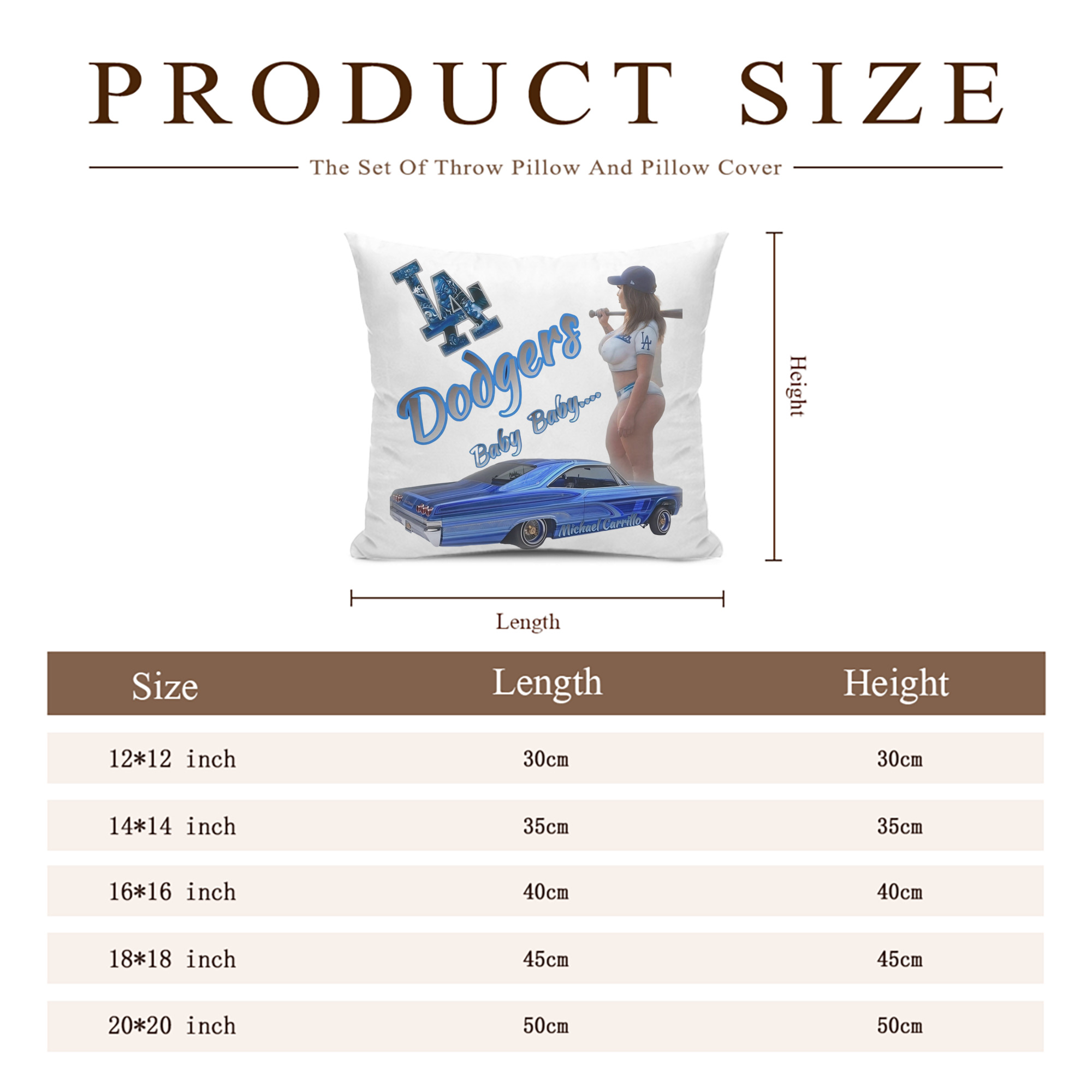  Soft Polyester Pillow Cover With Insert – Double-Sided Design, Invisible Zipper, Durable & Breathable – Easy Care Cushion Set