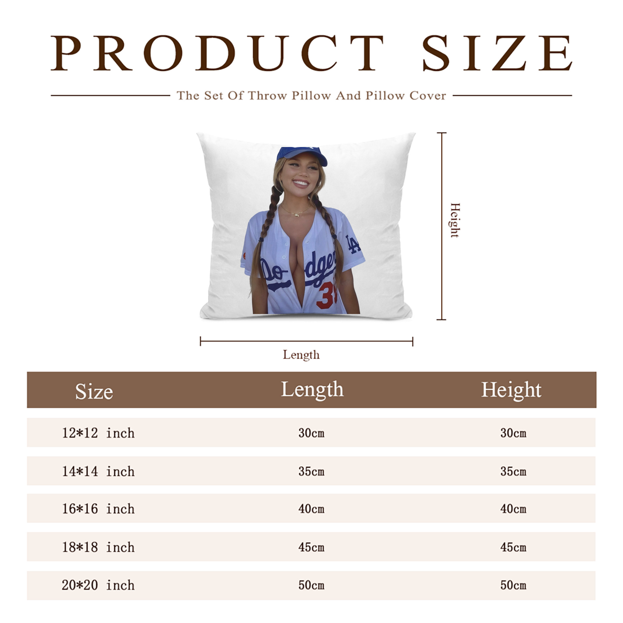  Soft Polyester Pillow Cover With Insert – Double-Sided Design, Invisible Zipper, Durable & Breathable – Easy Care Cushion Set