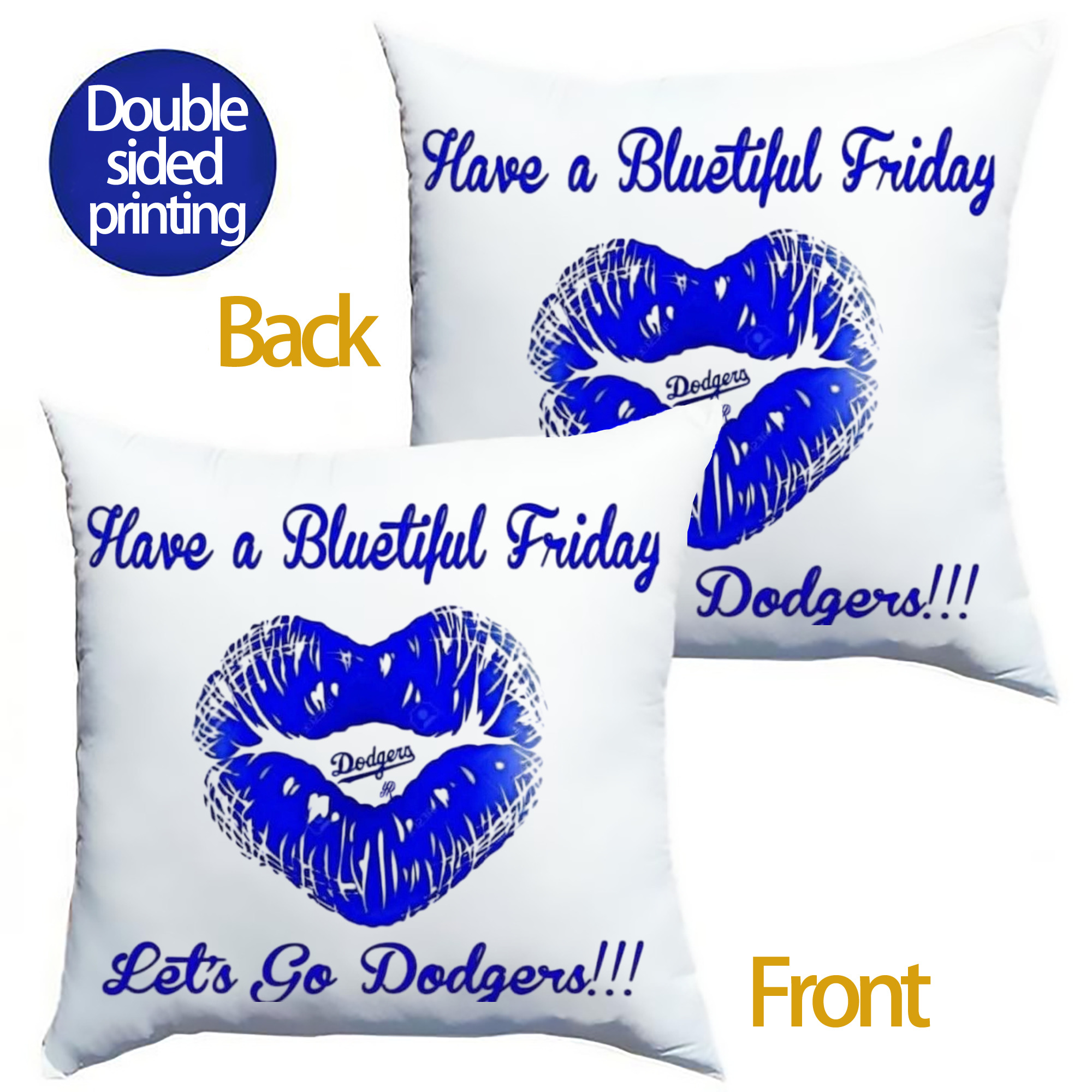  Soft Polyester Pillow Cover With Insert – Double-Sided Design, Invisible Zipper, Durable & Breathable – Easy Care Cushion Set