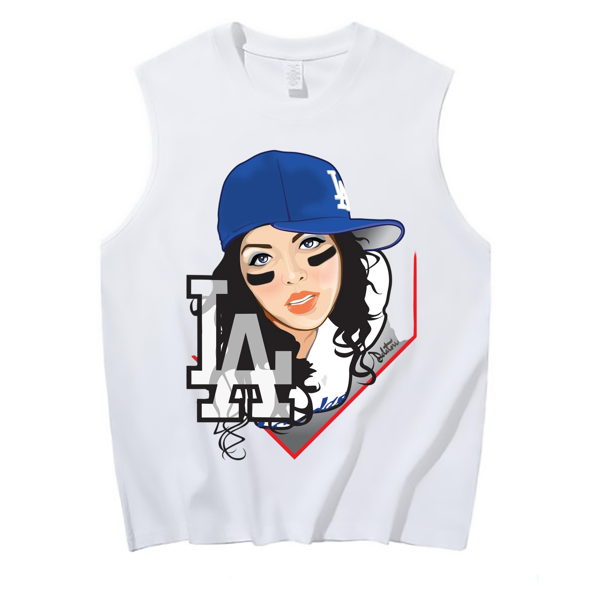  210g Combed Cotton Tank Top With Front Heat Transfer Print – Soft, Lightweight, Fitted Design – Stylish & Comfortable Casual Wear For Sports & Everyday Use