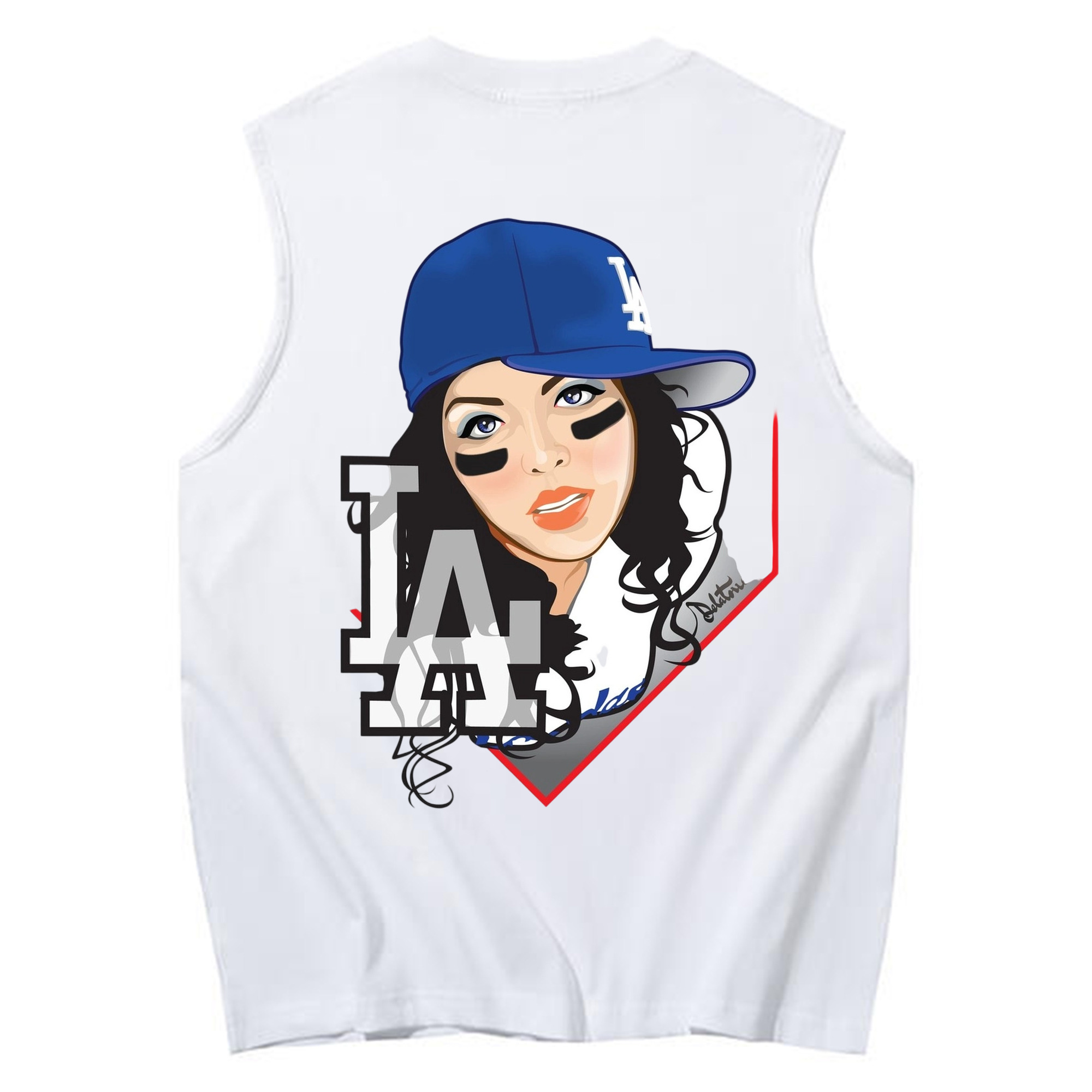  230g Pure Cotton Tank Top With Back Heat Transfer Print – Soft, Lightweight, Fitted Design – Stylish & Comfortable Casual Wear For Sports & Everyday Use