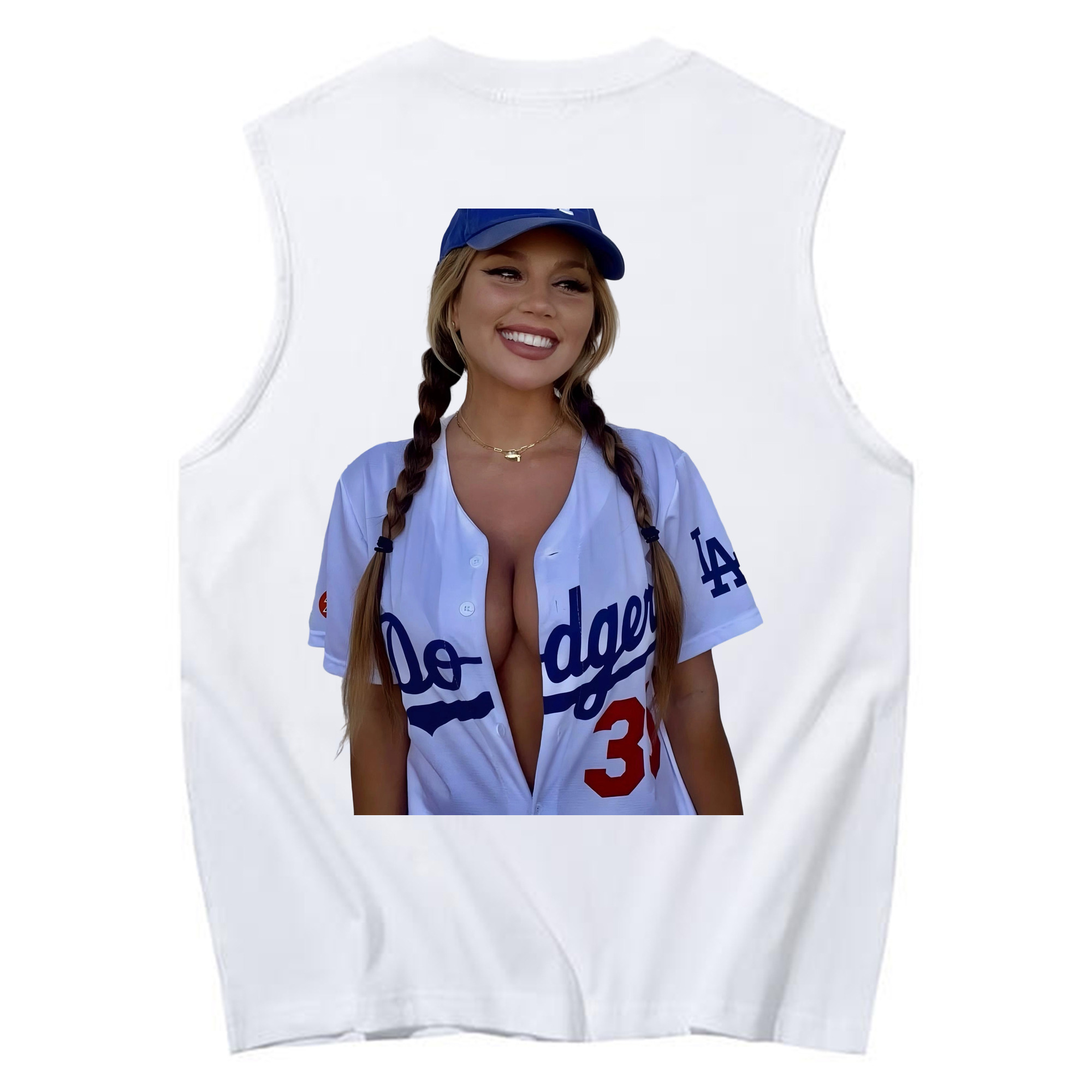  230g Pure Cotton Tank Top With Back Heat Transfer Print – Soft, Lightweight, Fitted Design – Stylish & Comfortable Casual Wear For Sports & Everyday Use