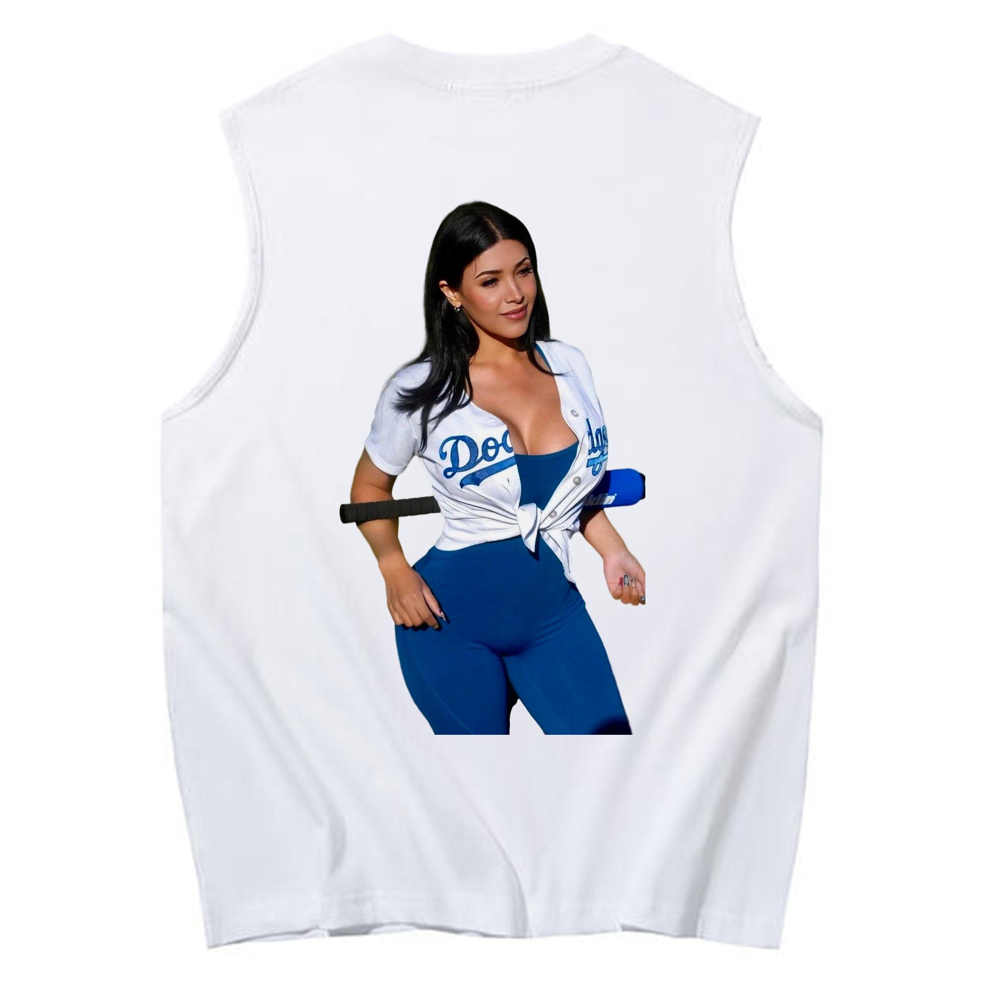  230g Pure Cotton Tank Top With Back Heat Transfer Print – Soft, Lightweight, Fitted Design – Stylish & Comfortable Casual Wear For Sports & Everyday Use