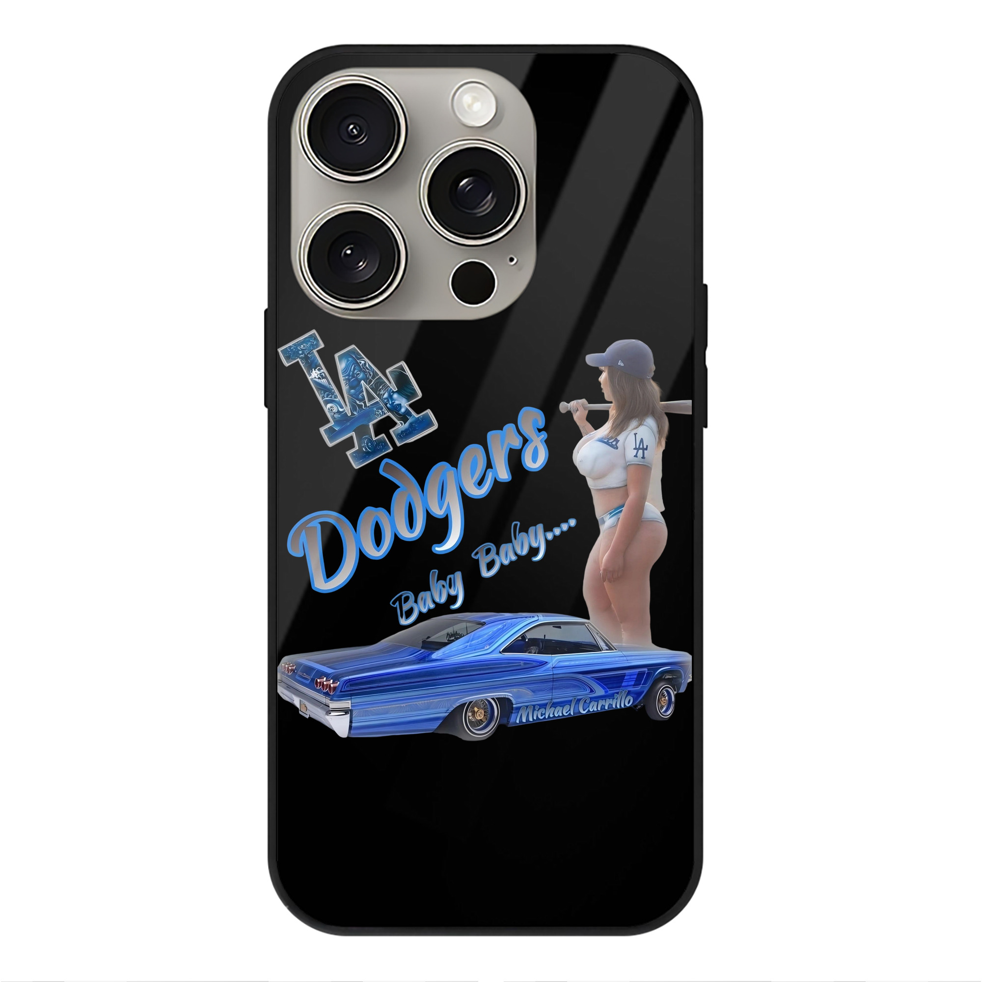  IPhone 15 Pro Mirror Phone Case – UV Printed Glass + TPU – Scratch-Resistant, Wireless Charging Compatible, Precise Fit & Stylish Design