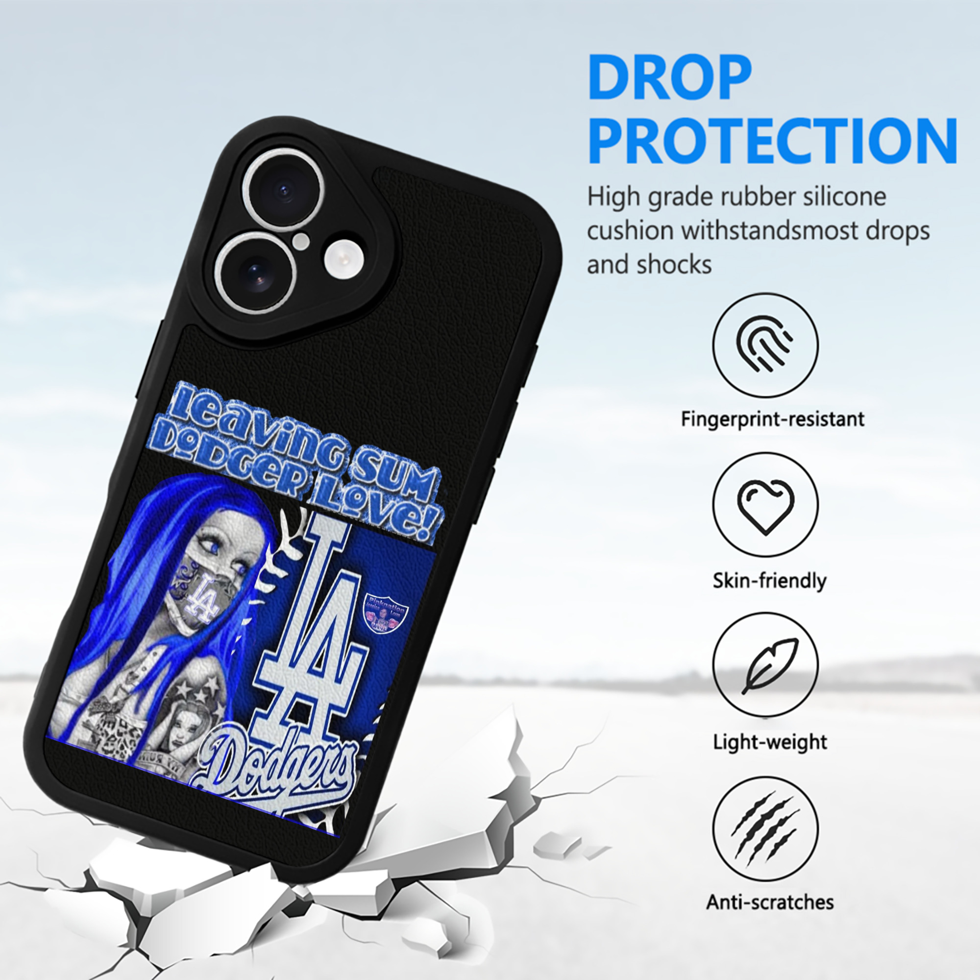  IPhone 16 Silicone Leather Case – UV Print, Lambskin Texture – Perfect Fit, Wireless Charging Compatible, Scratch Resistant, Precise Cutouts – Stylish Protection For IPhone 16