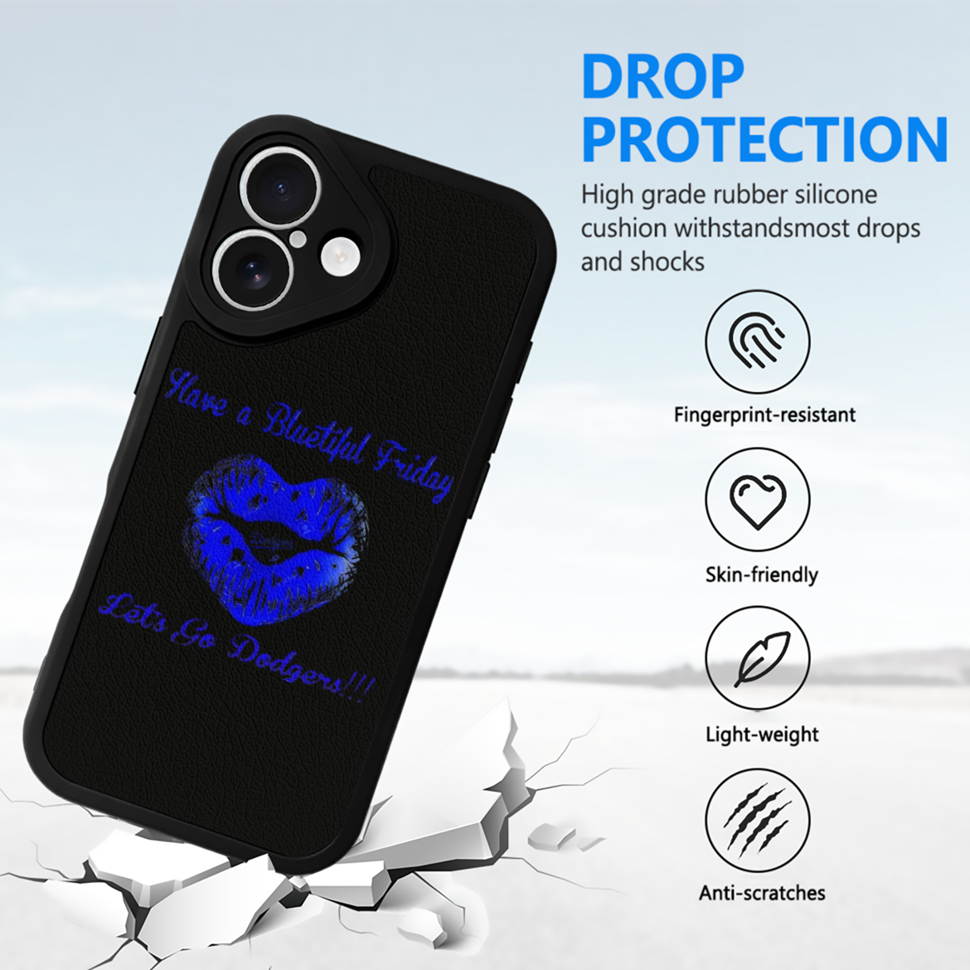  IPhone 16 Silicone Leather Case – UV Print, Lambskin Texture – Perfect Fit, Wireless Charging Compatible, Scratch Resistant, Precise Cutouts – Stylish Protection For IPhone 16