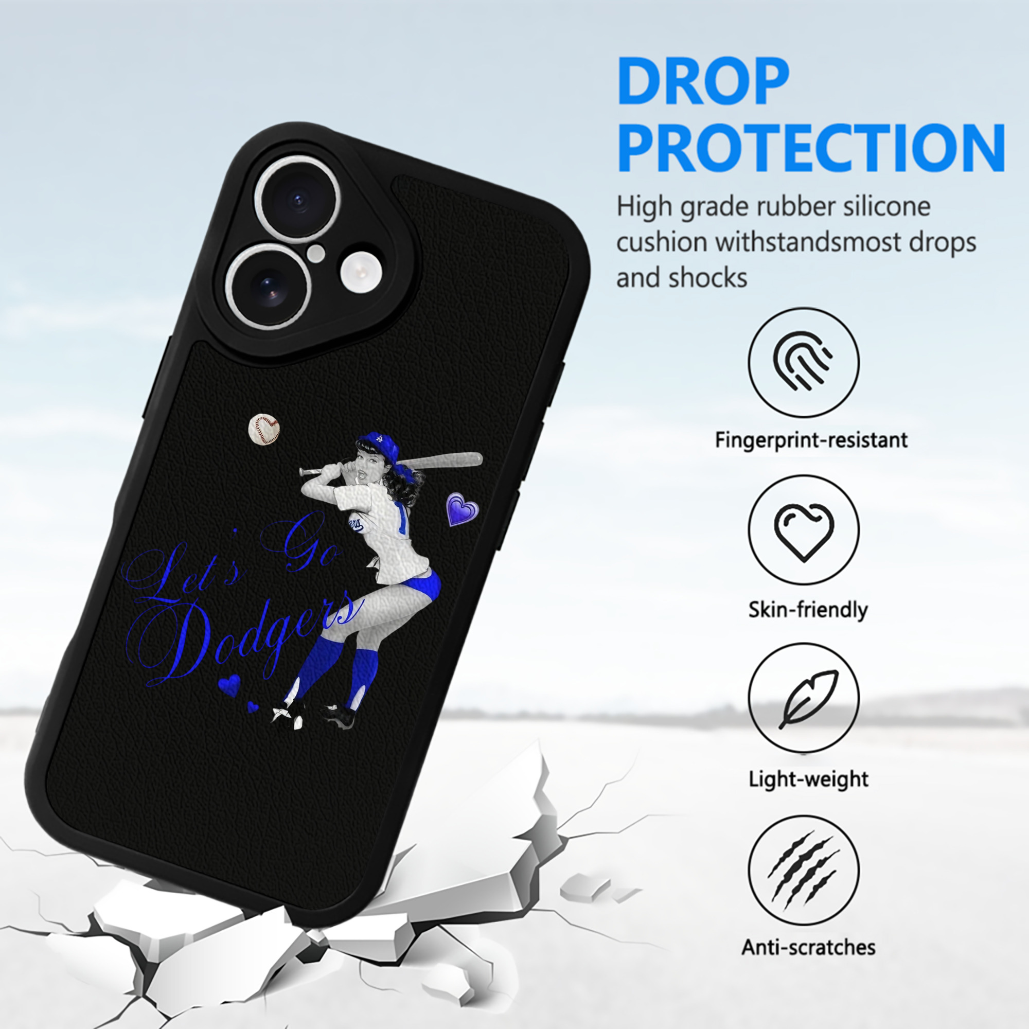  IPhone 16 Silicone Leather Case – UV Print, Lambskin Texture – Perfect Fit, Wireless Charging Compatible, Scratch Resistant, Precise Cutouts – Stylish Protection For IPhone 16