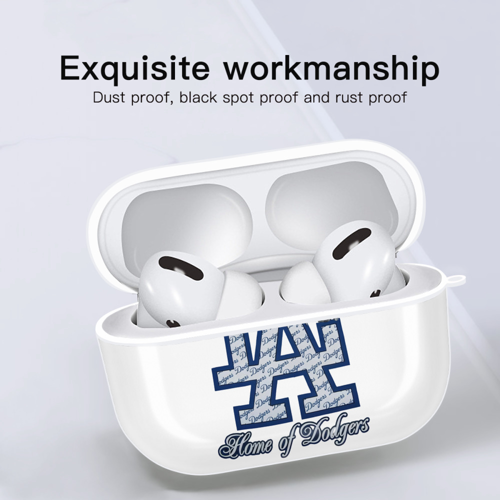  AirPods Pro Hard Case White With Keychain, Durable Flexible PC, Precise Cutouts, Anti-Fingerprint, Yellowing & Scratch Resistant, Full Protection, Washable