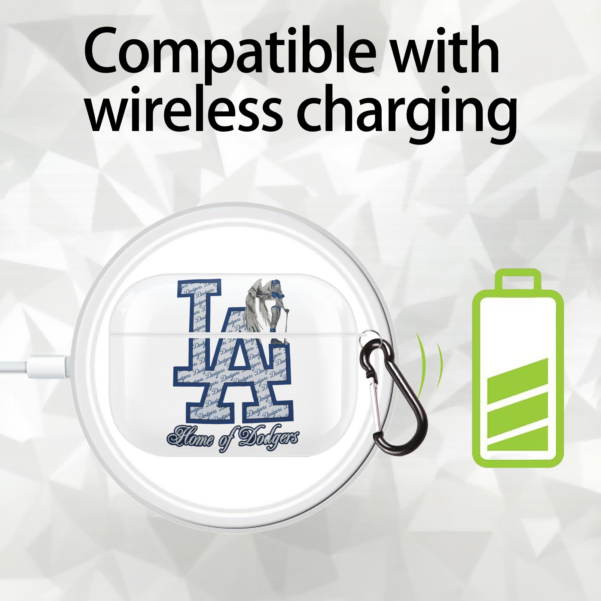  AirPods Pro Hard Case White With Keychain, Durable Flexible PC, Precise Cutouts, Anti-Fingerprint, Yellowing & Scratch Resistant, Full Protection, Washable