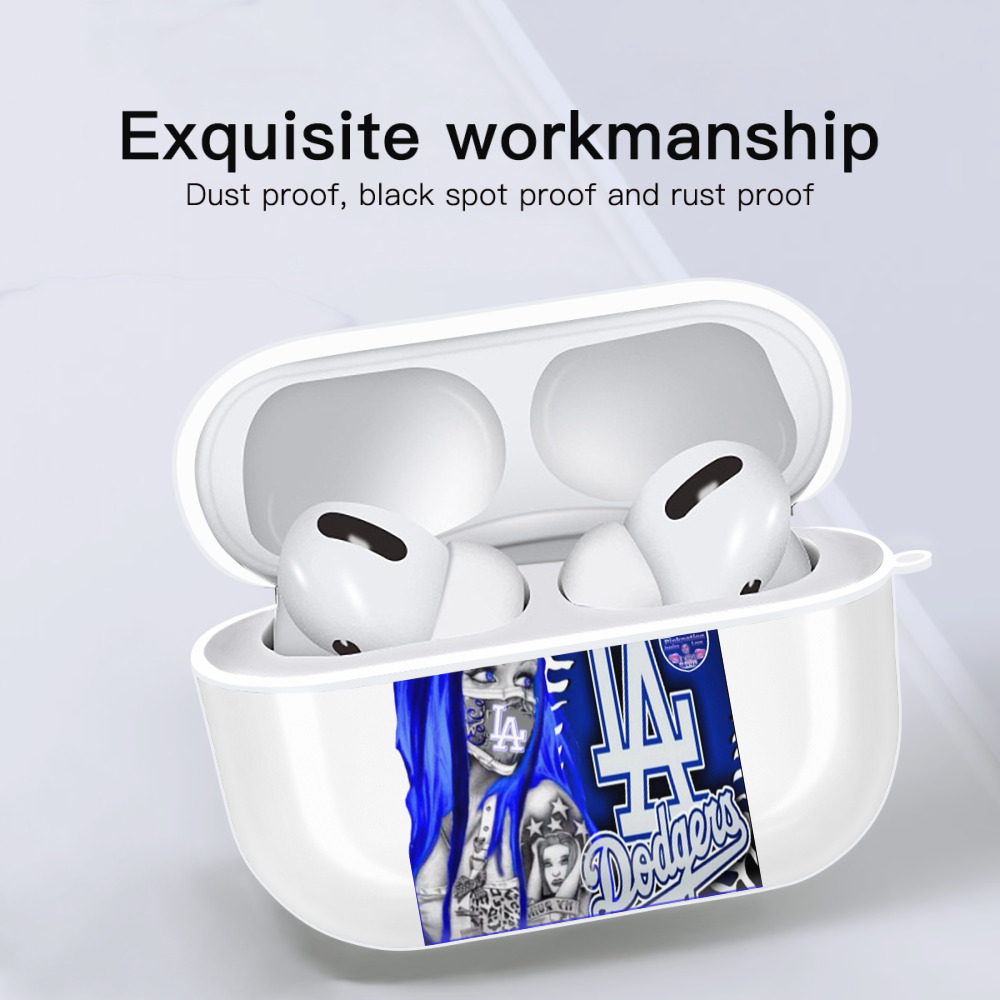  AirPods Pro Hard Case White With Keychain, Durable Flexible PC, Precise Cutouts, Anti-Fingerprint, Yellowing & Scratch Resistant, Full Protection, Washable