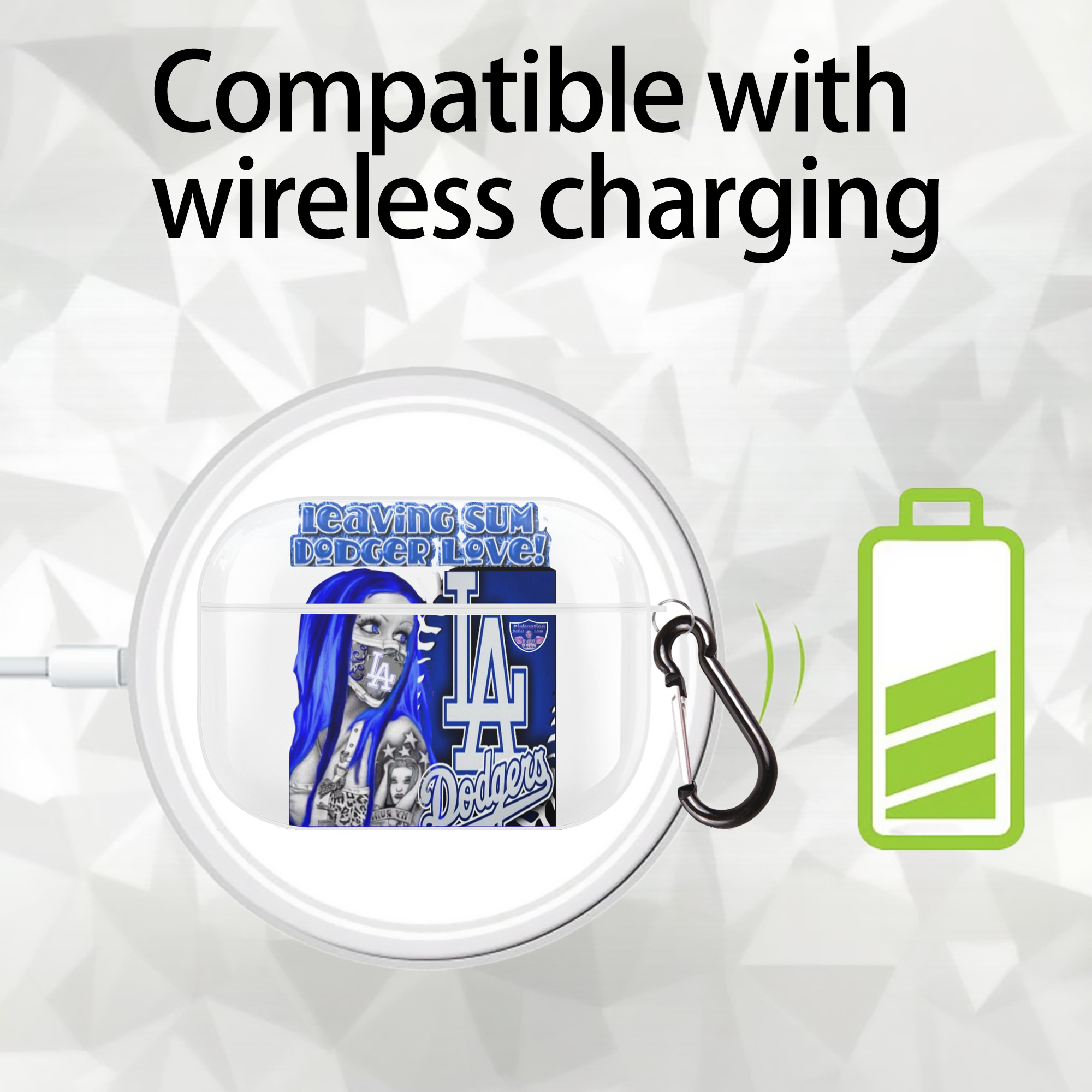  AirPods Pro Hard Case White With Keychain, Durable Flexible PC, Precise Cutouts, Anti-Fingerprint, Yellowing & Scratch Resistant, Full Protection, Washable