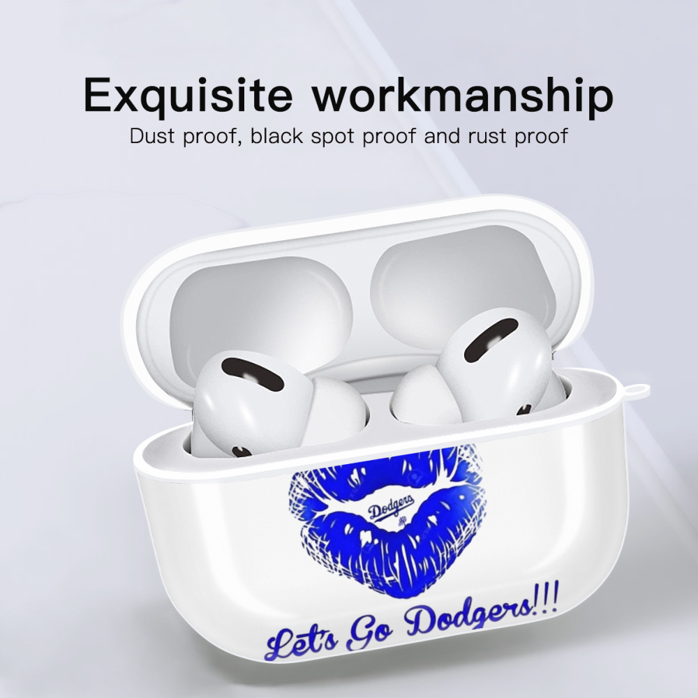  AirPods Pro Hard Case White With Keychain, Durable Flexible PC, Precise Cutouts, Anti-Fingerprint, Yellowing & Scratch Resistant, Full Protection, Washable