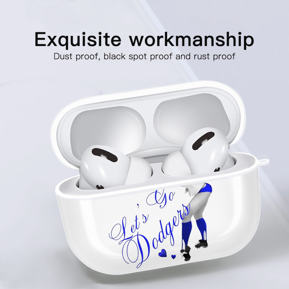  AirPods Pro Hard Case White With Keychain, Durable Flexible PC, Precise Cutouts, Anti-Fingerprint, Yellowing & Scratch Resistant, Full Protection, Washable