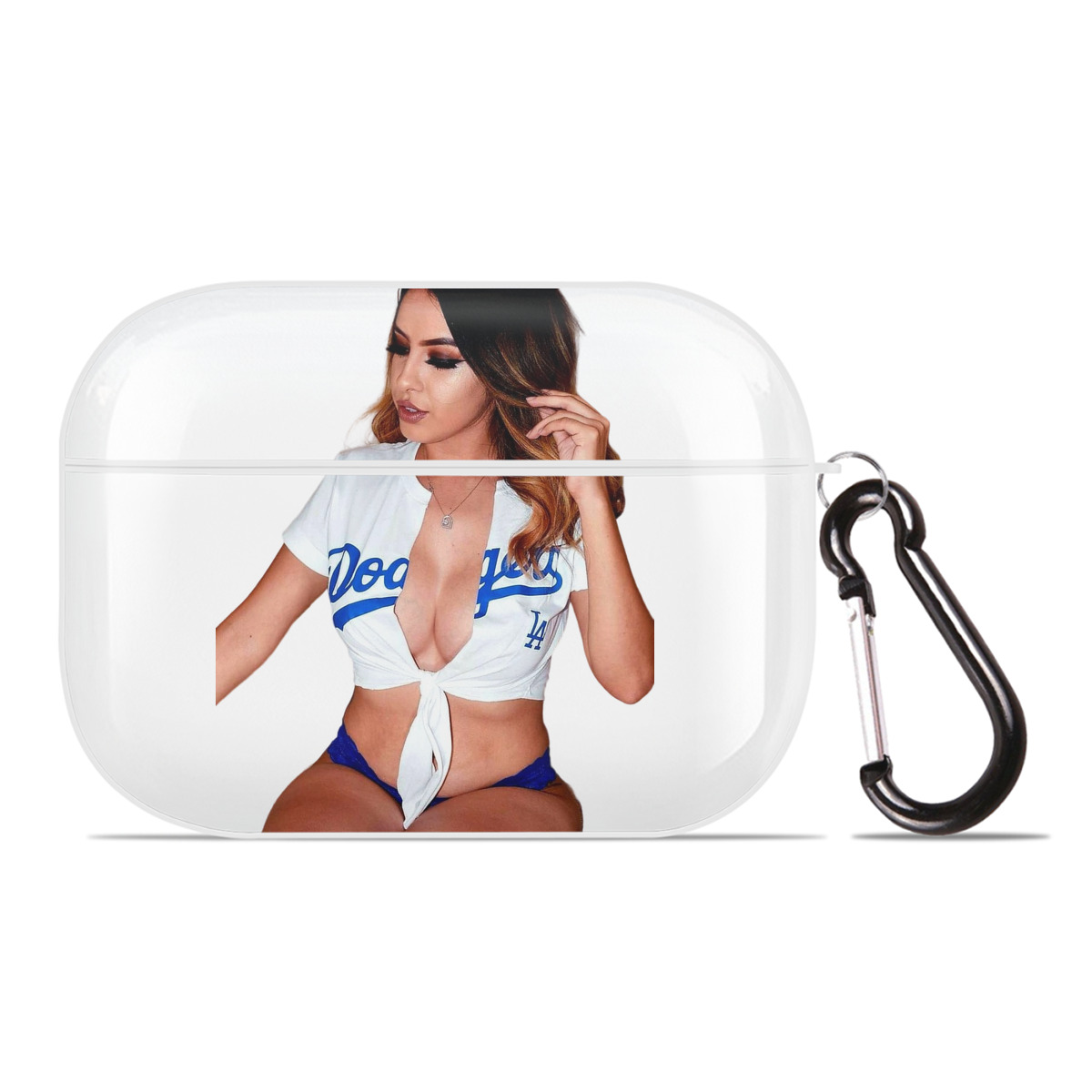  AirPods Pro Hard Case White With Keychain, Durable Flexible PC, Precise Cutouts, Anti-Fingerprint, Yellowing & Scratch Resistant, Full Protection, Washable