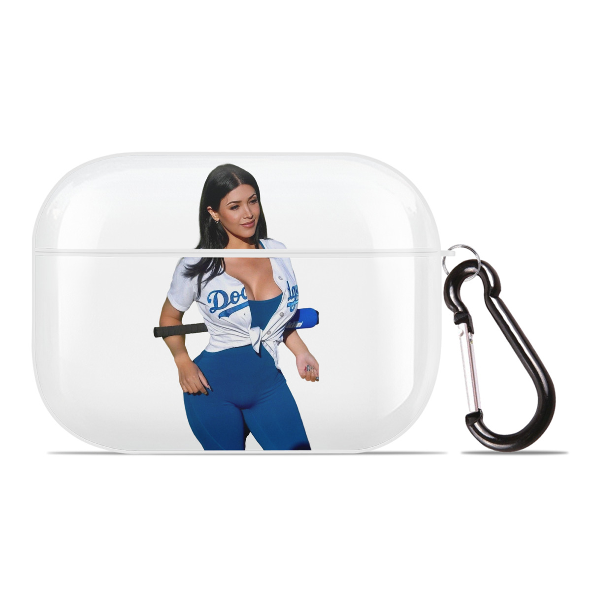  AirPods Pro Hard Case White With Keychain, Durable Flexible PC, Precise Cutouts, Anti-Fingerprint, Yellowing & Scratch Resistant, Full Protection, Washable