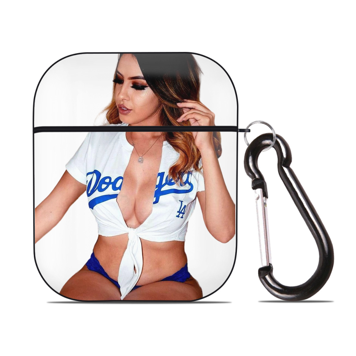  AirPods 2 Case Hard Shell Black, Flexible PC Material, Precise Cutouts, Full Protection, Anti-Fingerprint, Washable, Includes Keychain – Durable & Slim Design