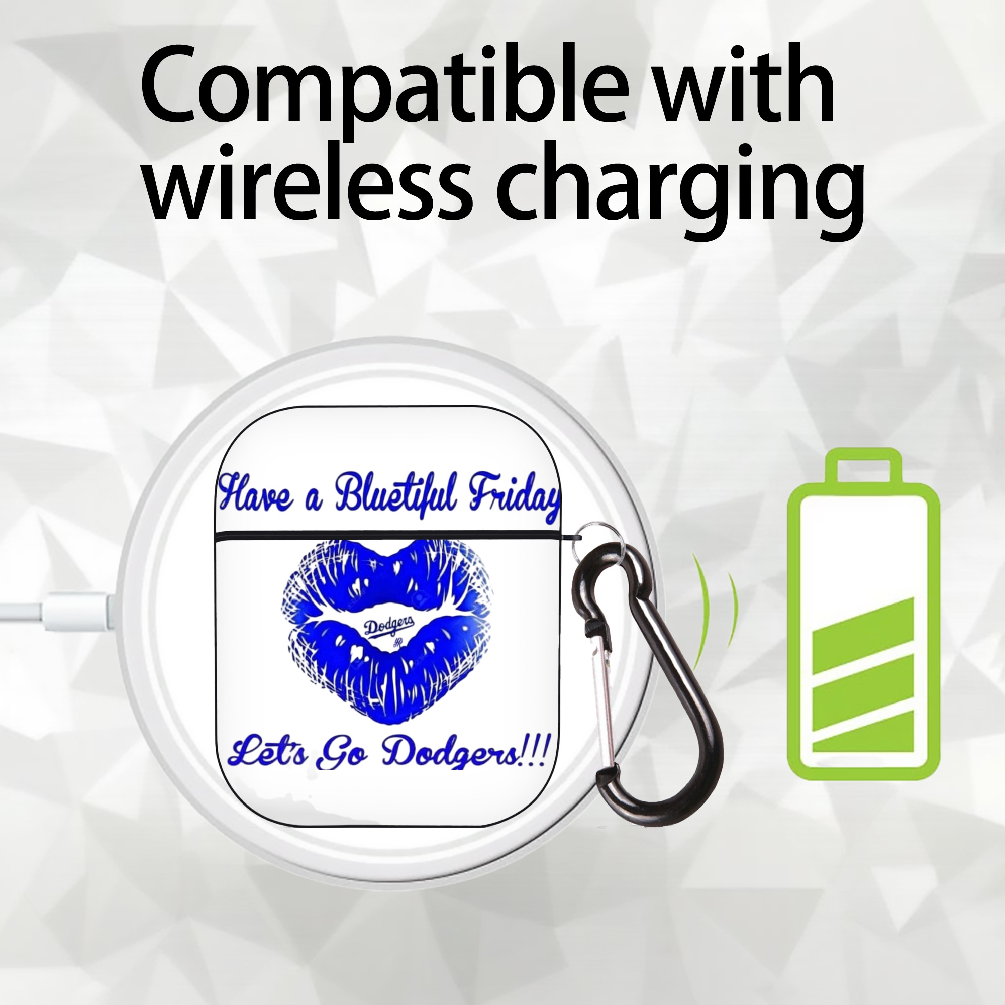  AirPods 2 Case Hard Shell Black, Flexible PC Material, Precise Cutouts, Full Protection, Anti-Fingerprint, Washable, Includes Keychain – Durable & Slim Design