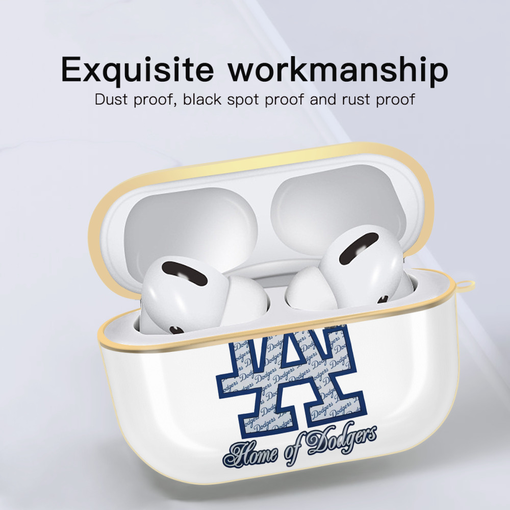  Luxury Gold AirPods Pro Case With Keychain, Flexible PC Material, Full Protection, Precise Cutouts, Anti-Fingerprint, Washable, Durable Design