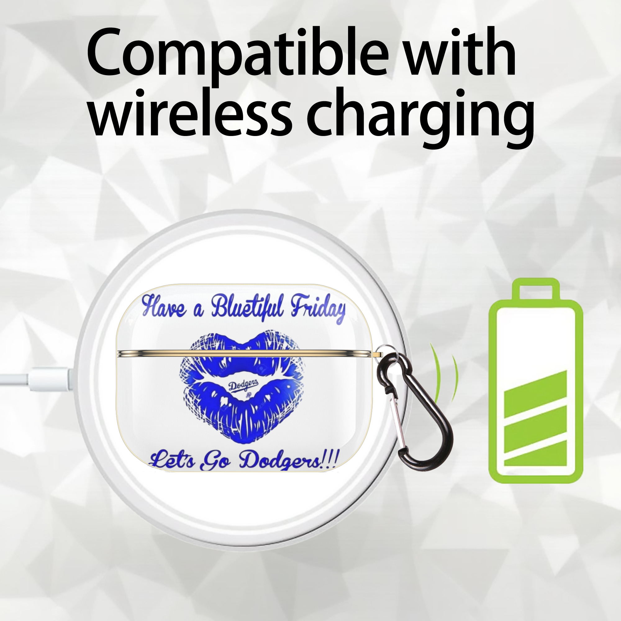  Luxury Gold AirPods Pro Case With Keychain, Flexible PC Material, Full Protection, Precise Cutouts, Anti-Fingerprint, Washable, Durable Design