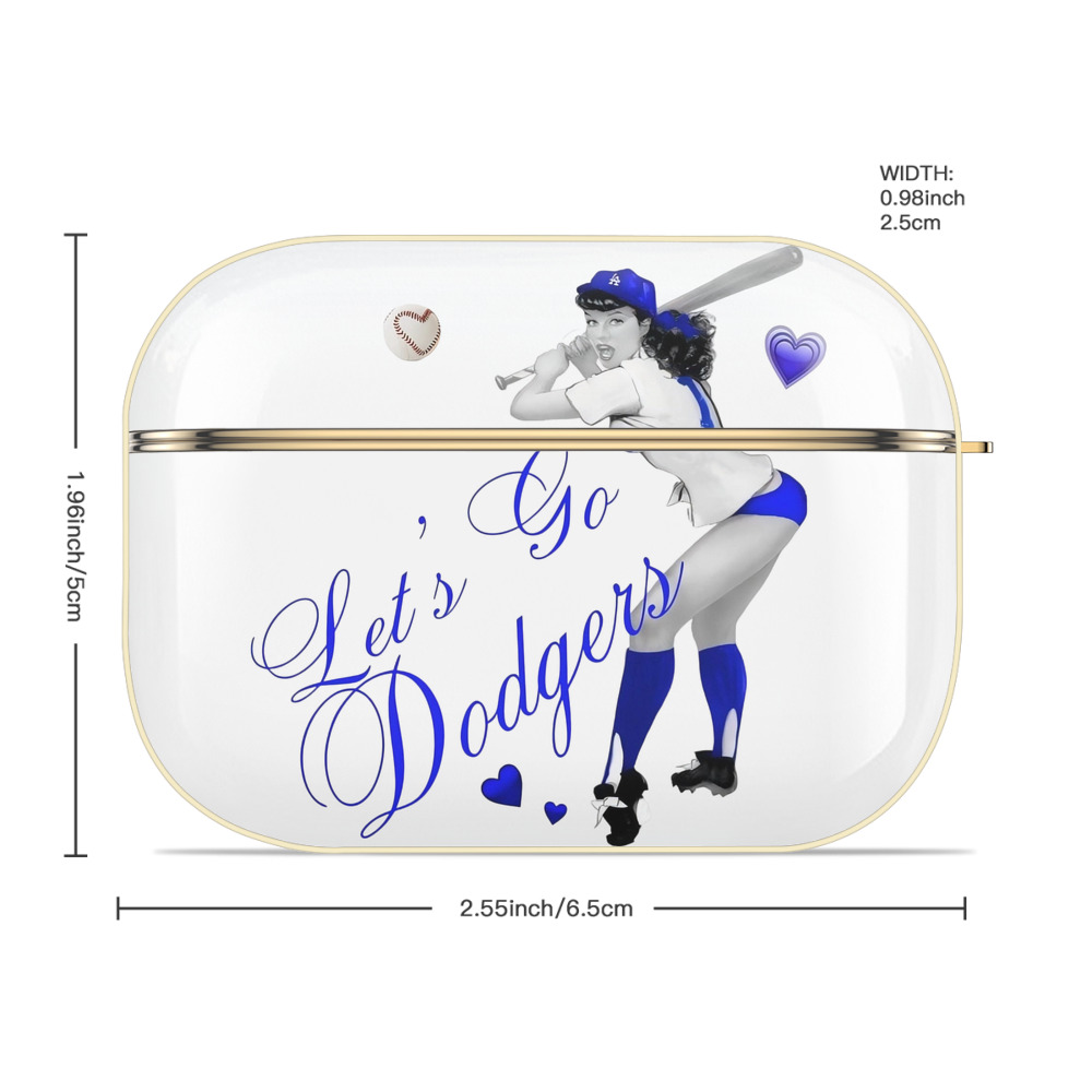  Luxury Gold AirPods Pro Case With Keychain, Flexible PC Material, Full Protection, Precise Cutouts, Anti-Fingerprint, Washable, Durable Design