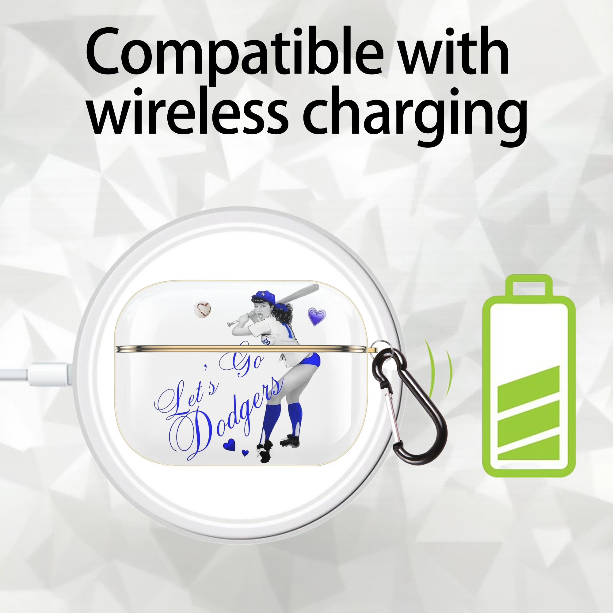  Luxury Gold AirPods Pro Case With Keychain, Flexible PC Material, Full Protection, Precise Cutouts, Anti-Fingerprint, Washable, Durable Design