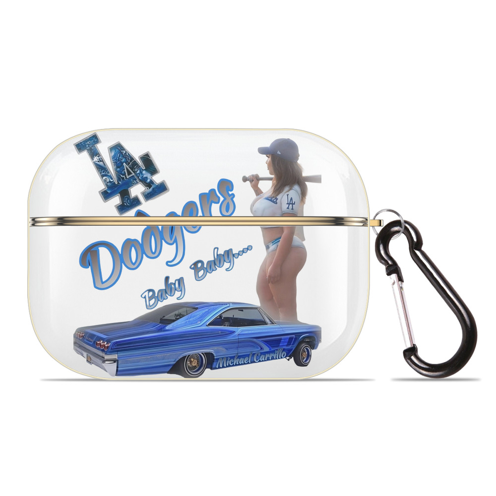  Luxury Gold AirPods Pro Case With Keychain, Flexible PC Material, Full Protection, Precise Cutouts, Anti-Fingerprint, Washable, Durable Design