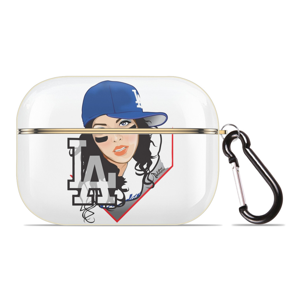  Luxury Gold AirPods Pro Case With Keychain, Flexible PC Material, Full Protection, Precise Cutouts, Anti-Fingerprint, Washable, Durable Design