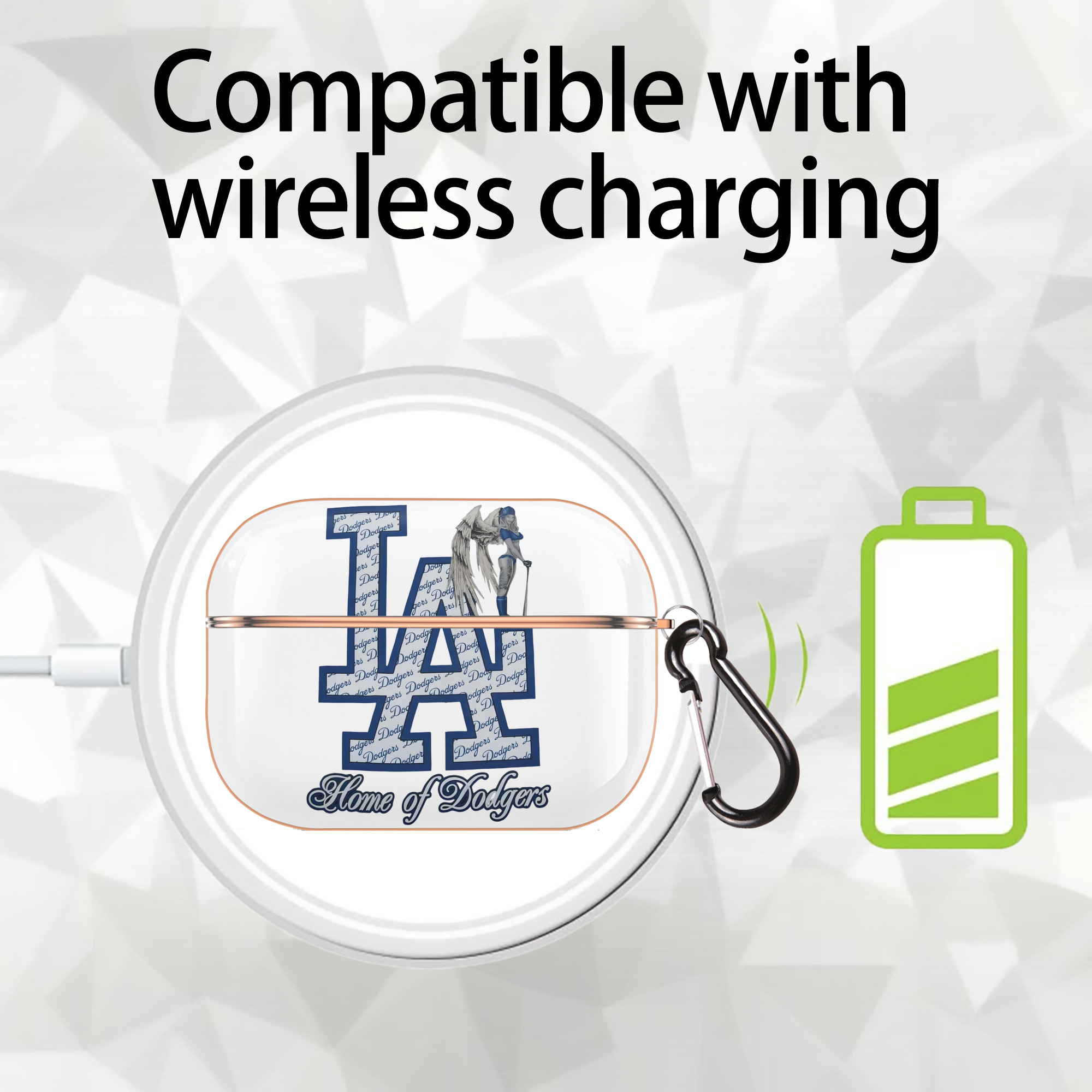  AirPods Pro Protective Case Rose Gold, Flexible PC Material, Precise Fit, Anti-Slip Cover, Full Protection, Fingerprint Resistant, Washable With Keychain