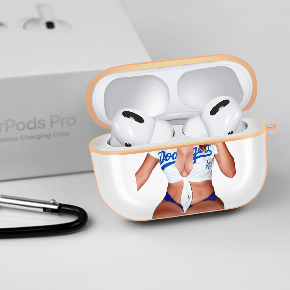  AirPods Pro Protective Case Rose Gold, Flexible PC Material, Precise Fit, Anti-Slip Cover, Full Protection, Fingerprint Resistant, Washable With Keychain