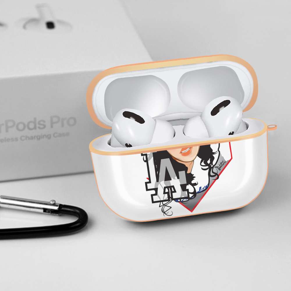  AirPods Pro Protective Case Rose Gold, Flexible PC Material, Precise Fit, Anti-Slip Cover, Full Protection, Fingerprint Resistant, Washable With Keychain