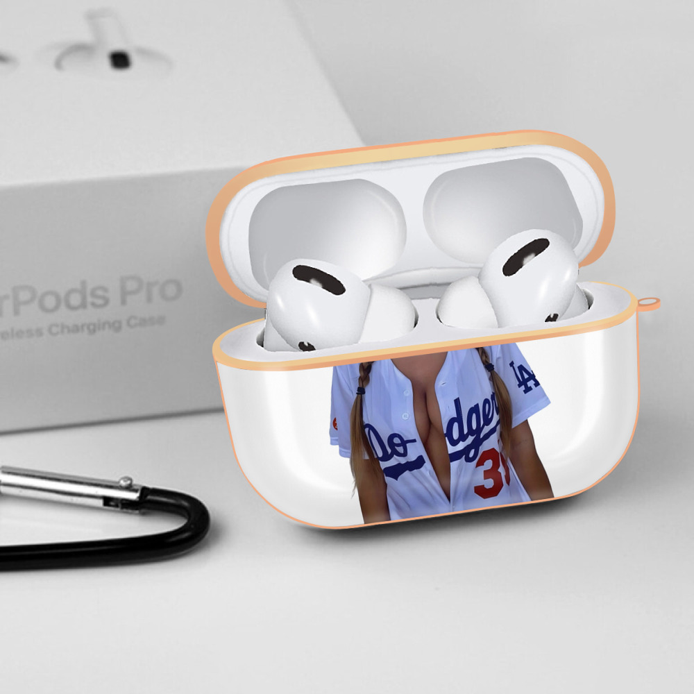  AirPods Pro Protective Case Rose Gold, Flexible PC Material, Precise Fit, Anti-Slip Cover, Full Protection, Fingerprint Resistant, Washable With Keychain