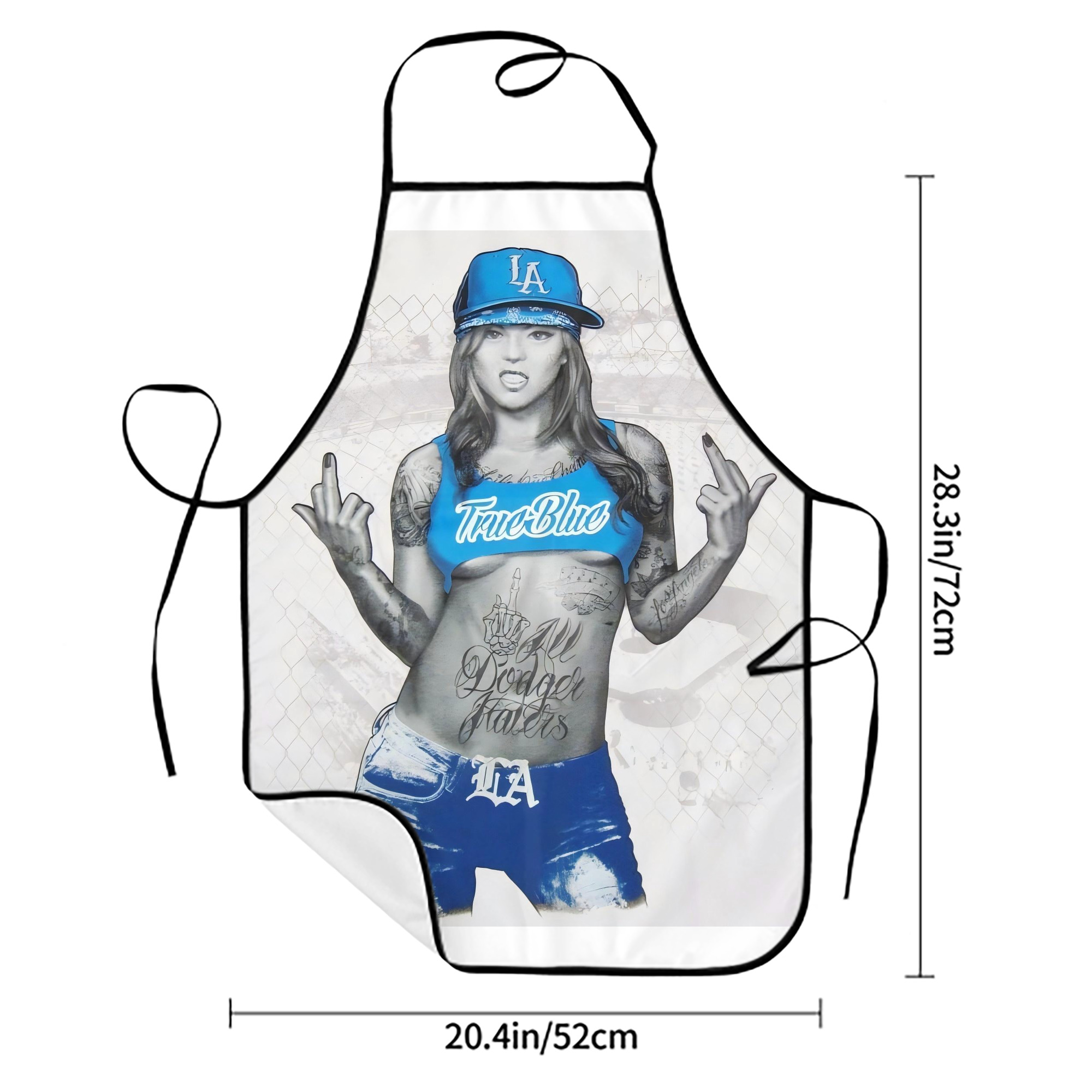  Stain-Resistant Polyester Apron With Pocket – Full Print, Waterproof, Anti-Wrinkle, Anti-Pilling – Ideal For Kitchen, BBQ, Restaurant, Salon & More