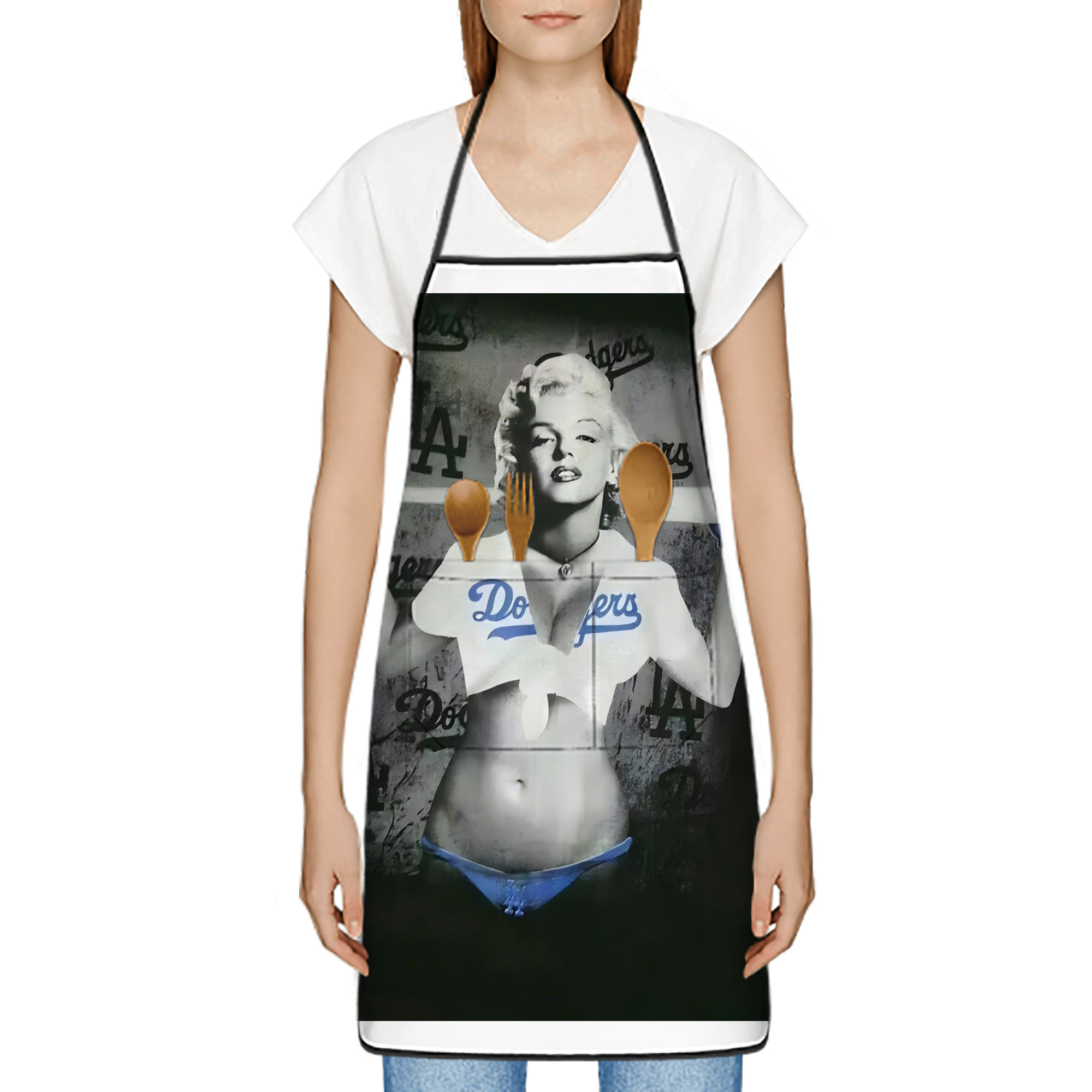  Stain-Resistant Polyester Apron With Pocket – Full Print, Waterproof, Anti-Wrinkle, Anti-Pilling – Ideal For Kitchen, BBQ, Restaurant, Salon & More