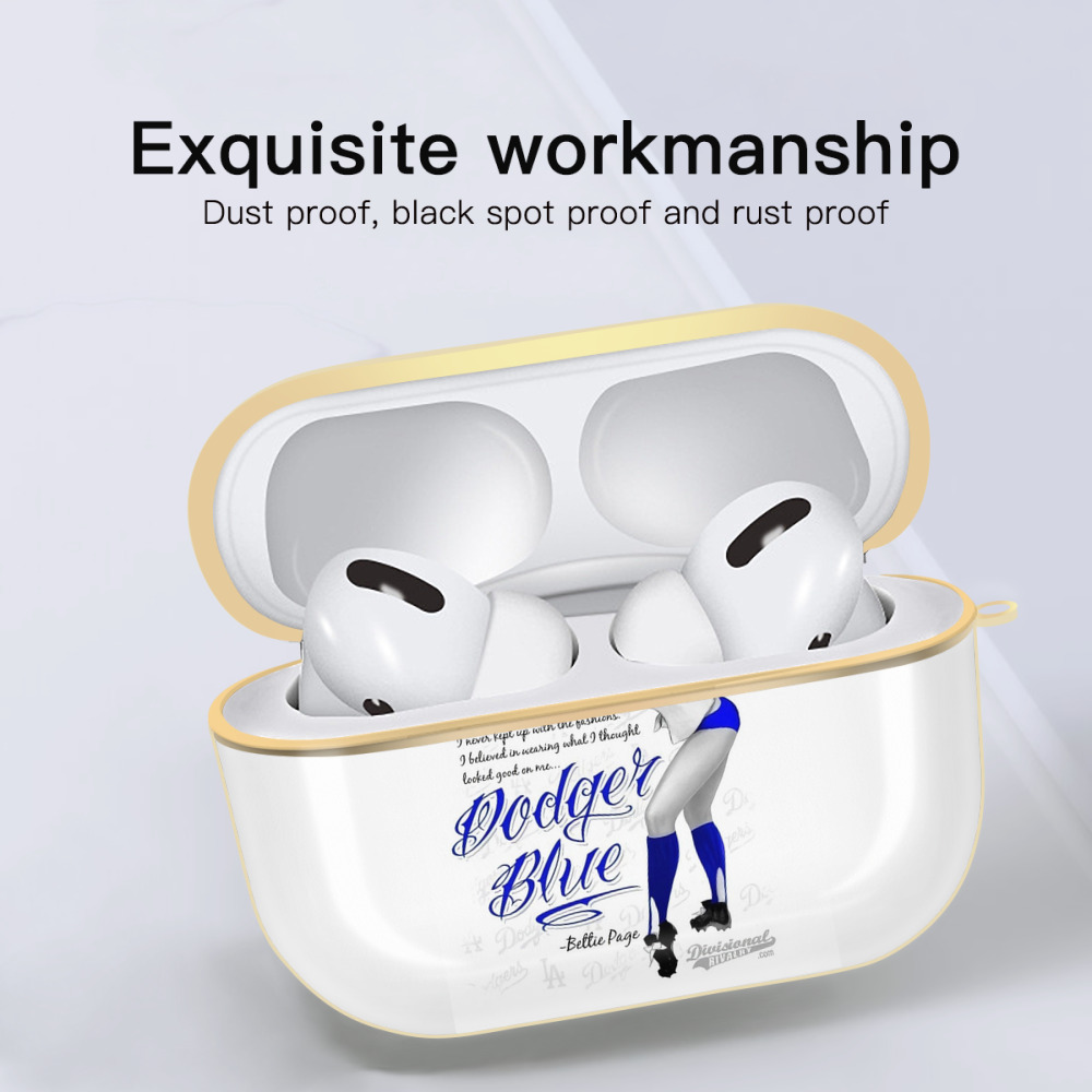  Luxury Gold AirPods Pro Case With Keychain, Flexible PC Material, Full Protection, Precise Cutouts, Anti-Fingerprint, Washable, Durable Design