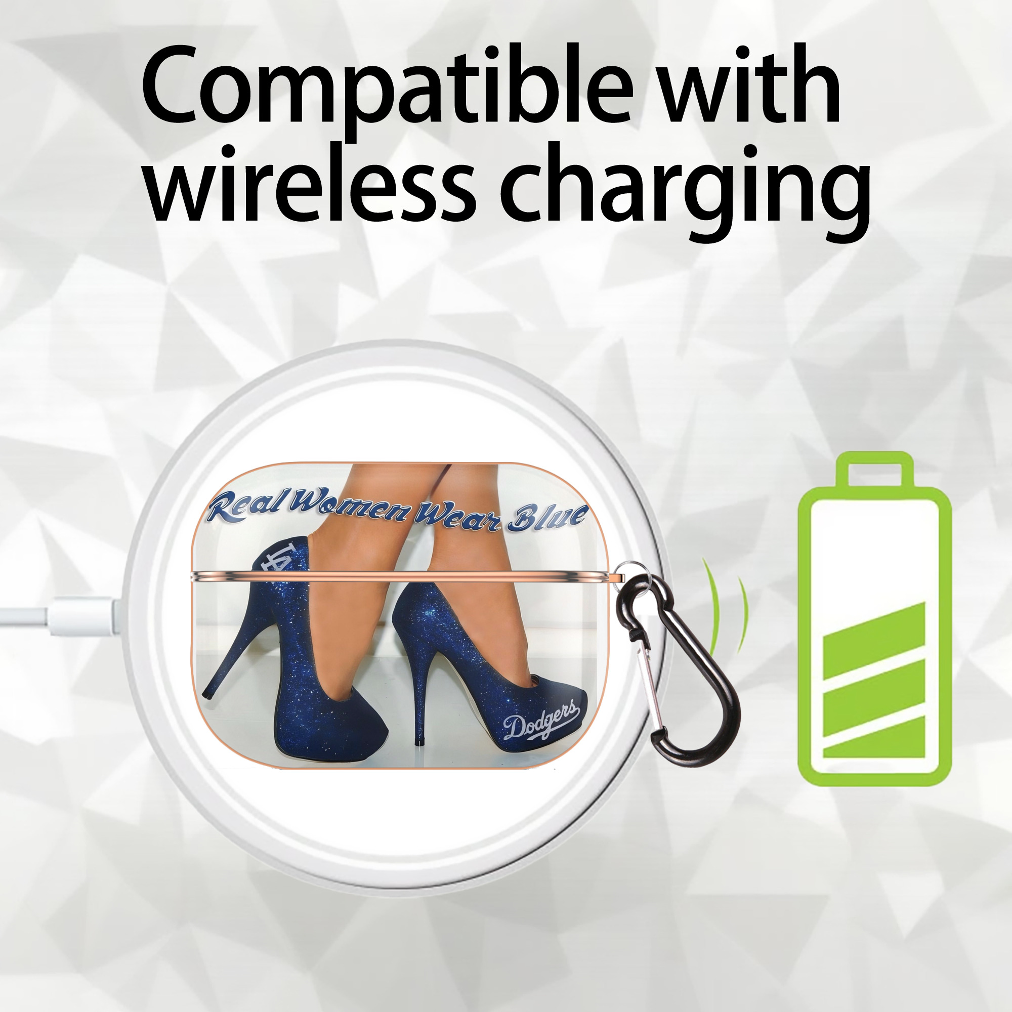  AirPods Pro Protective Case Rose Gold, Flexible PC Material, Precise Fit, Anti-Slip Cover, Full Protection, Fingerprint Resistant, Washable With Keychain