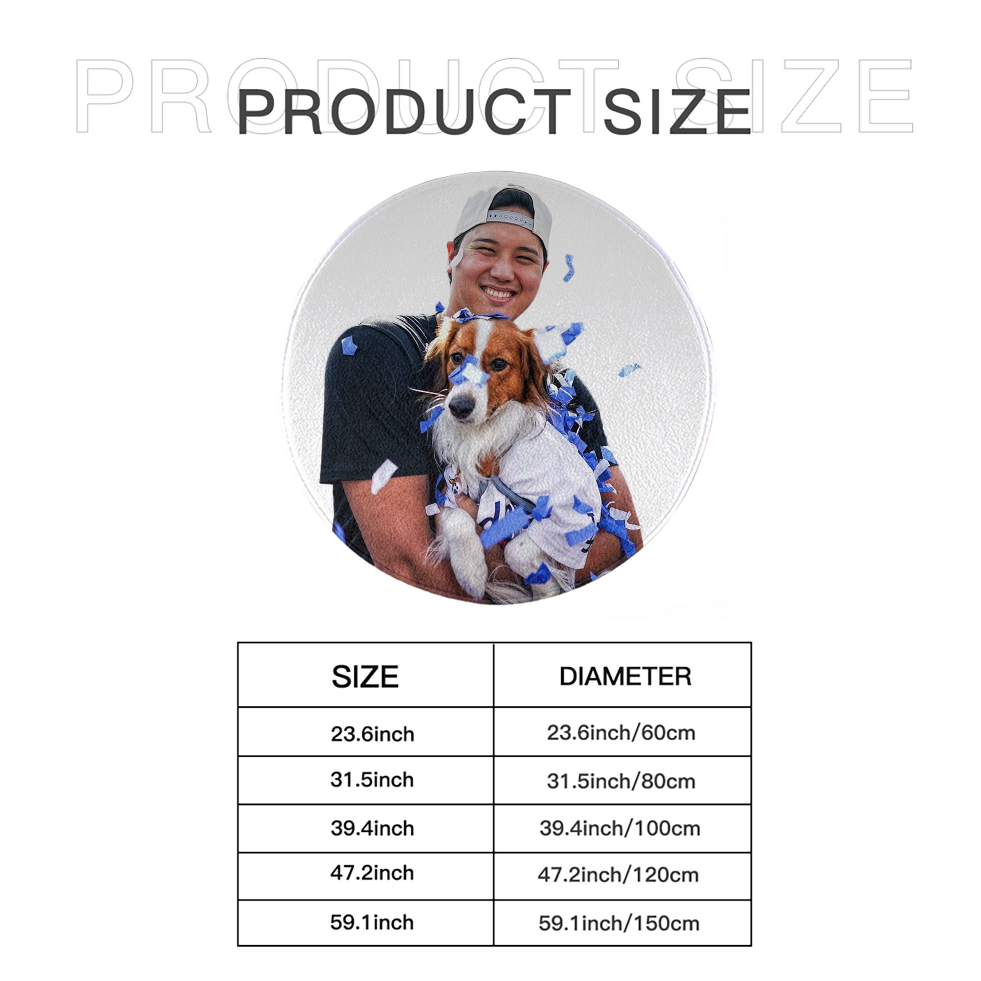  Round Floor Mat – Soft Flannel & High-Density Sponge Core – Non-Slip Dot Backing – Durable Stitched Edges – Quick-Dry & Breathable – Perfect For Home, Bathroom & Living Room