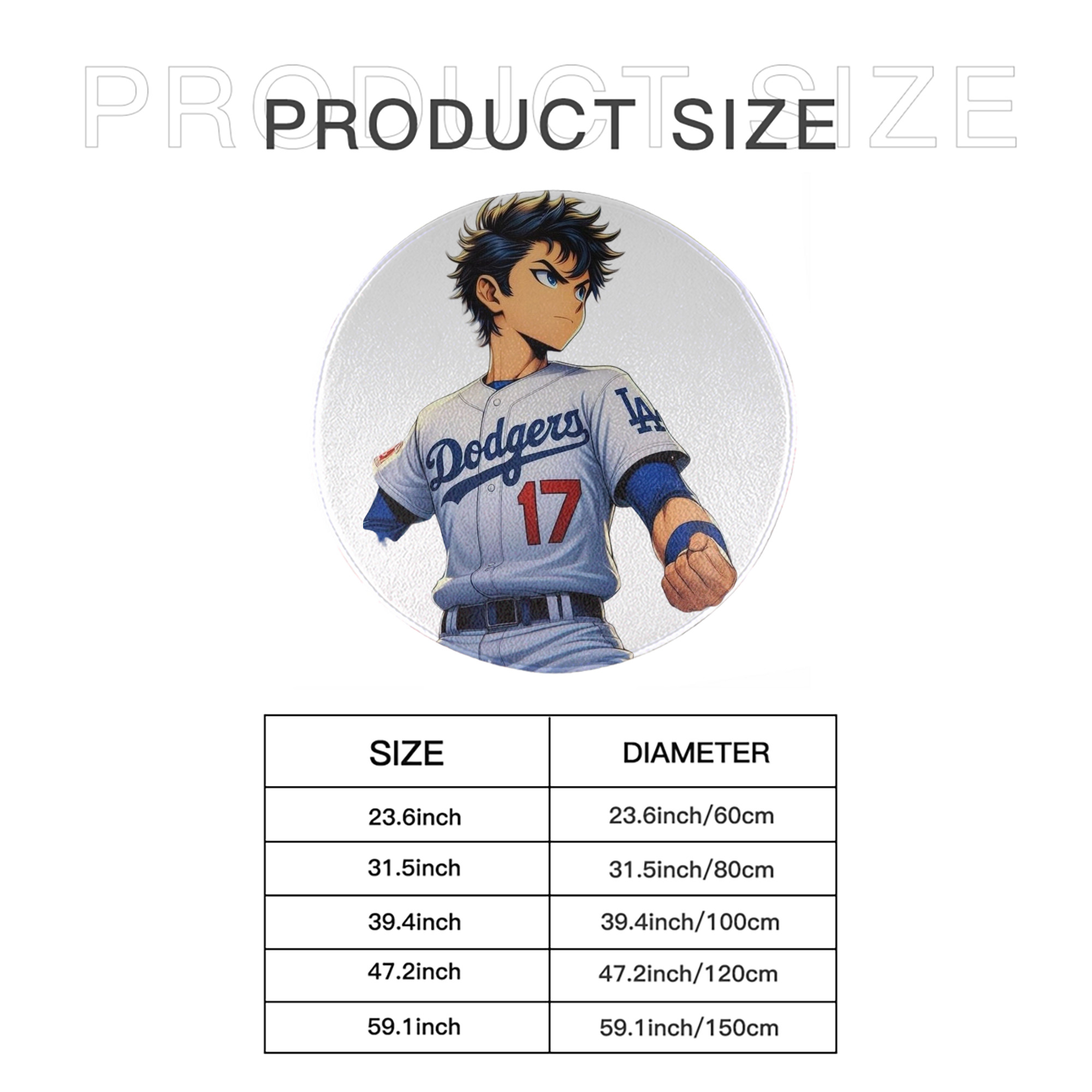  Round Floor Mat – Soft Flannel & High-Density Sponge Core – Non-Slip Dot Backing – Durable Stitched Edges – Quick-Dry & Breathable – Perfect For Home, Bathroom & Living Room