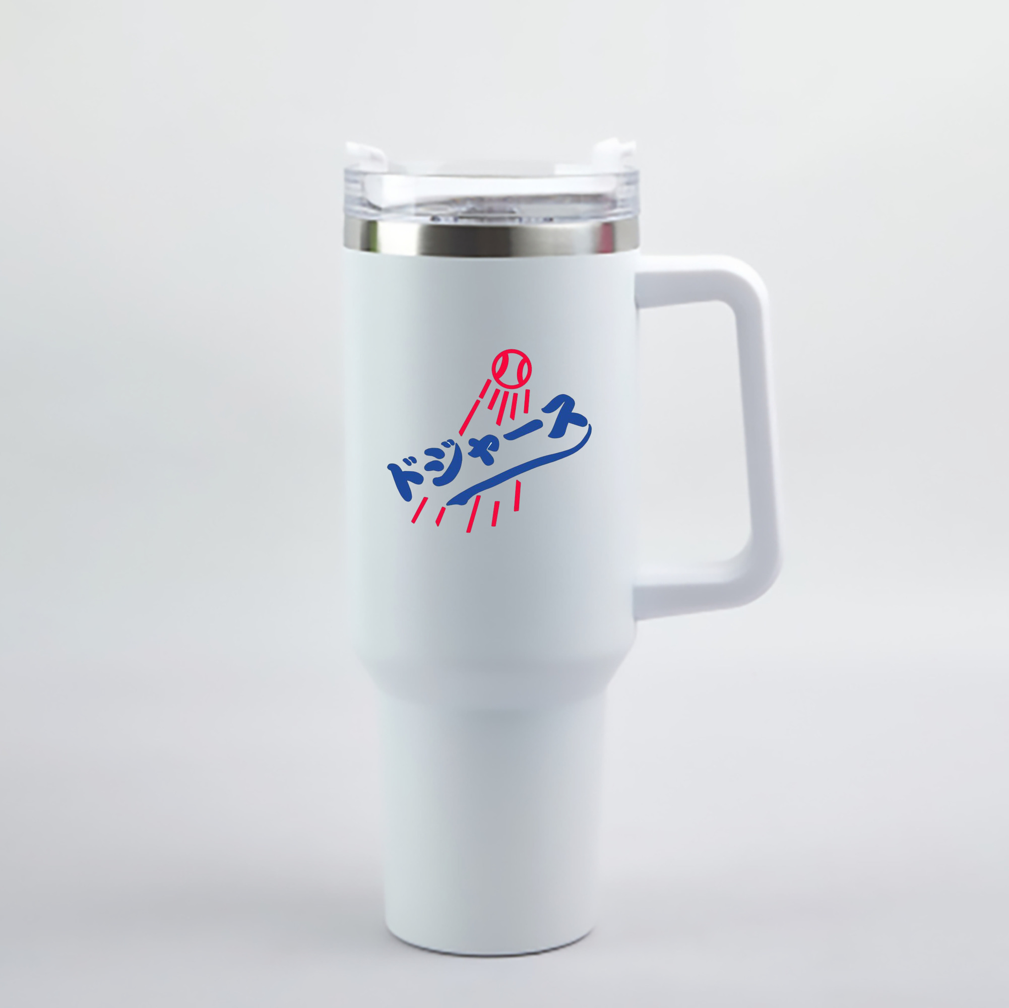  40oz Handle Car Cup With Crystal Sticker Design – Durable Stainless Steel Travel Mug With Reusable Straw – Double Wall Insulated