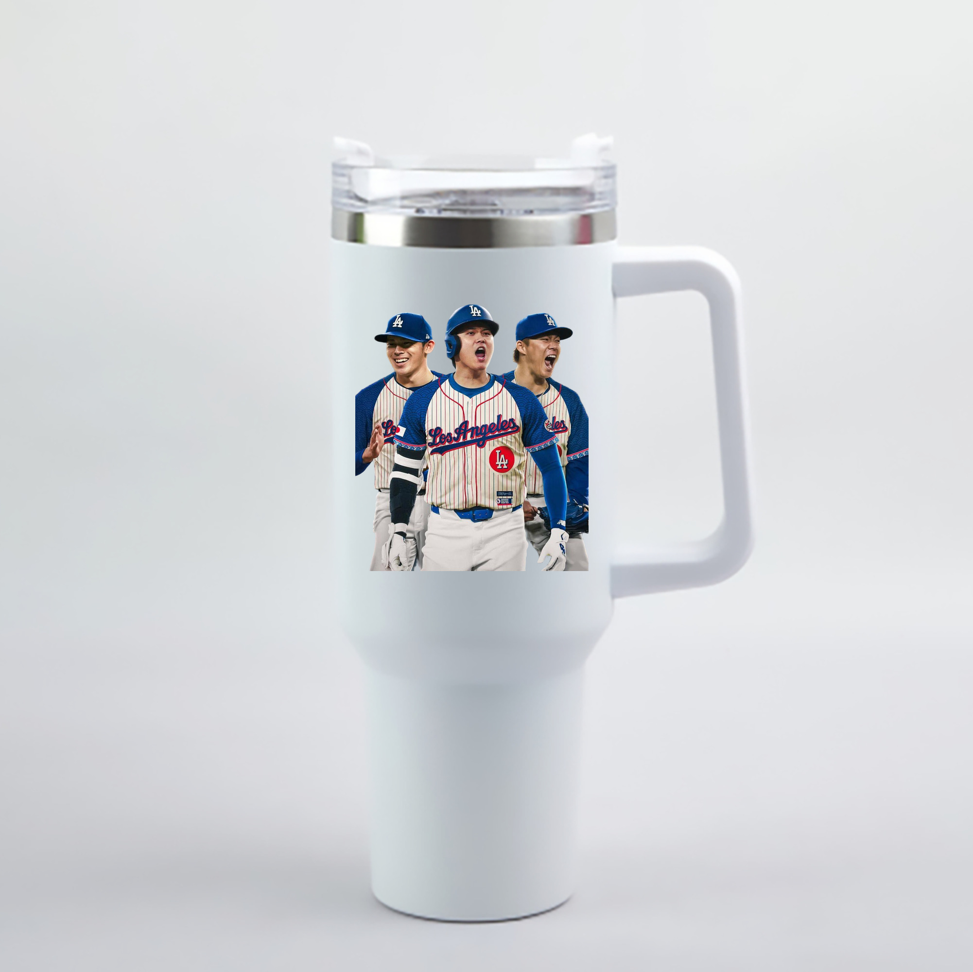  40oz Handle Car Cup With Crystal Sticker Design – Durable Stainless Steel Travel Mug With Reusable Straw – Double Wall Insulated