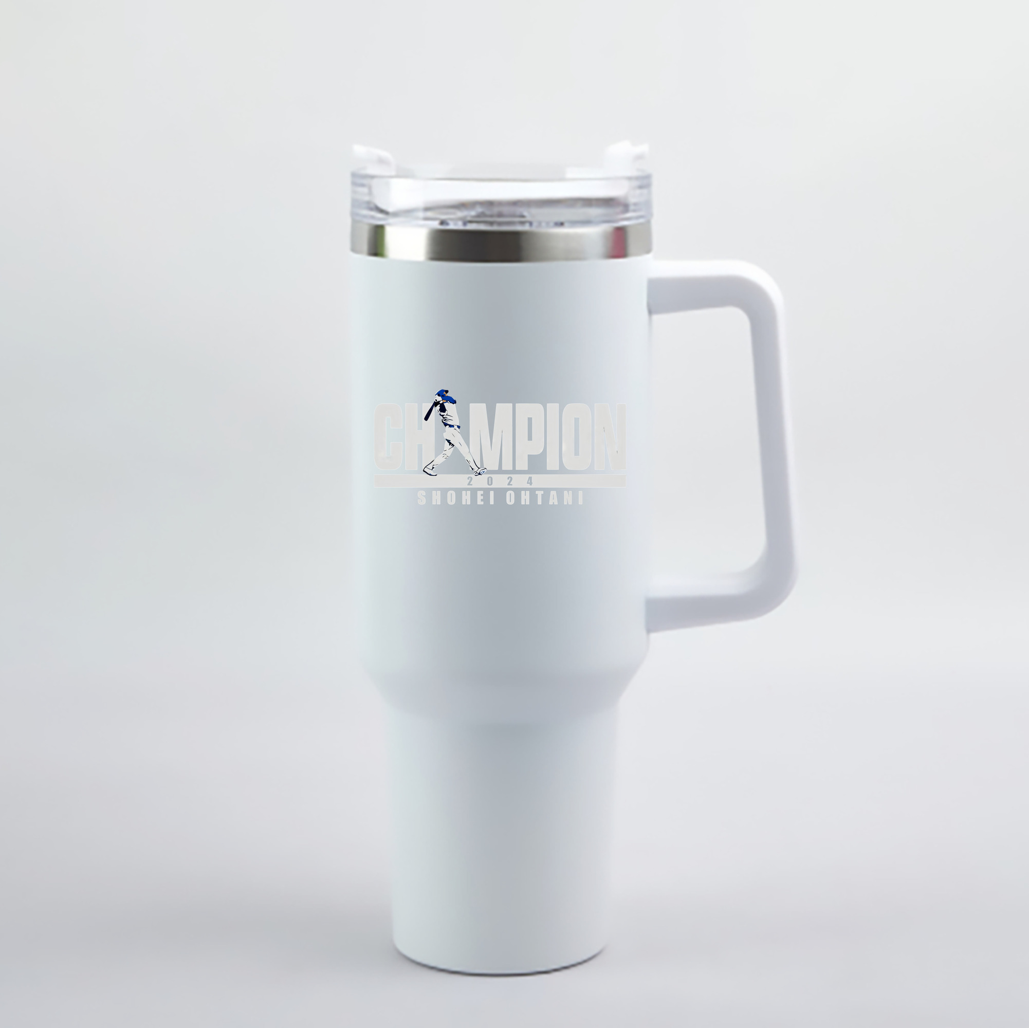  40oz Handle Car Cup With Crystal Sticker Design – Durable Stainless Steel Travel Mug With Reusable Straw – Double Wall Insulated