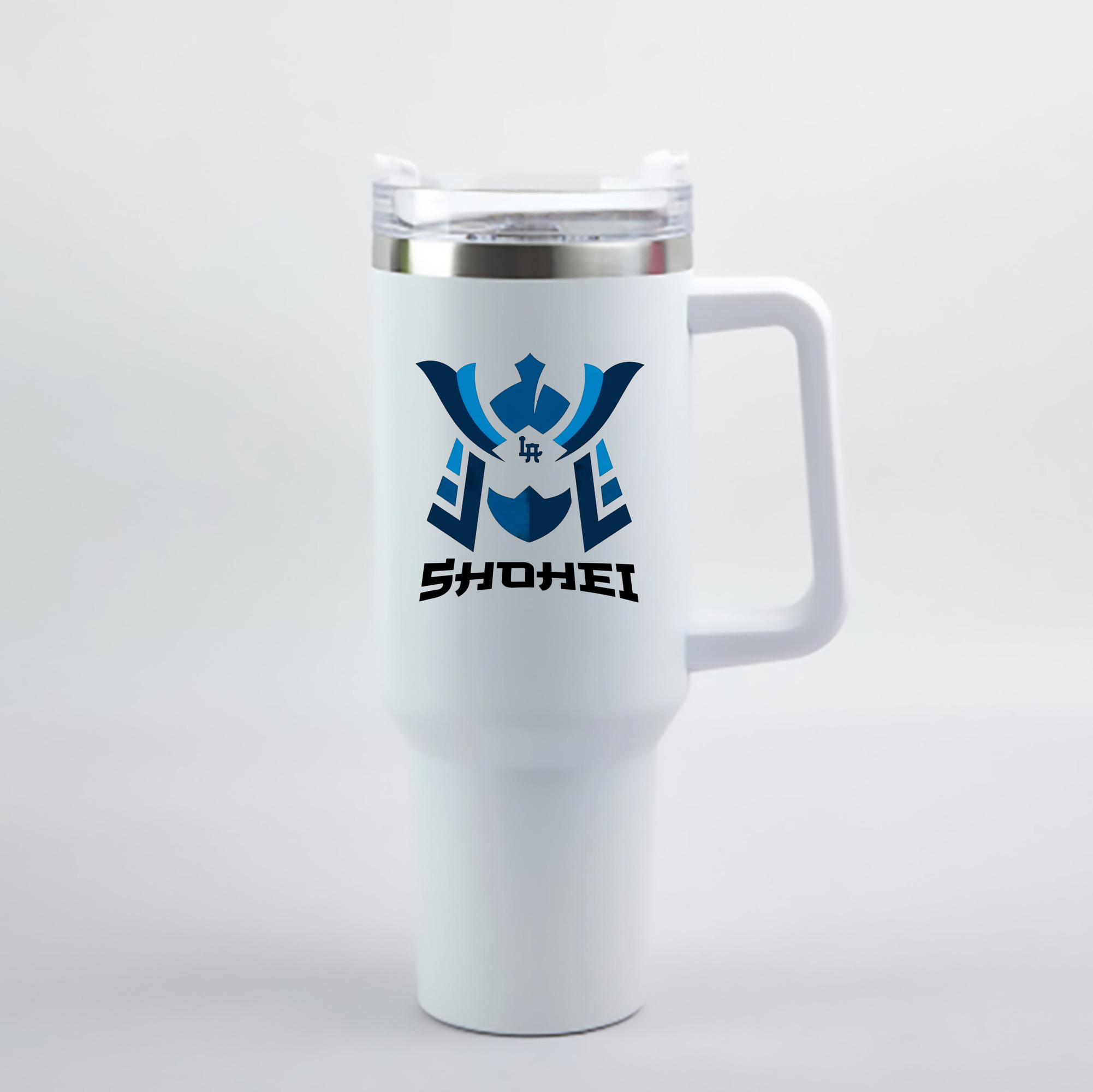  40oz Handle Car Cup With Crystal Sticker Design – Durable Stainless Steel Travel Mug With Reusable Straw – Double Wall Insulated