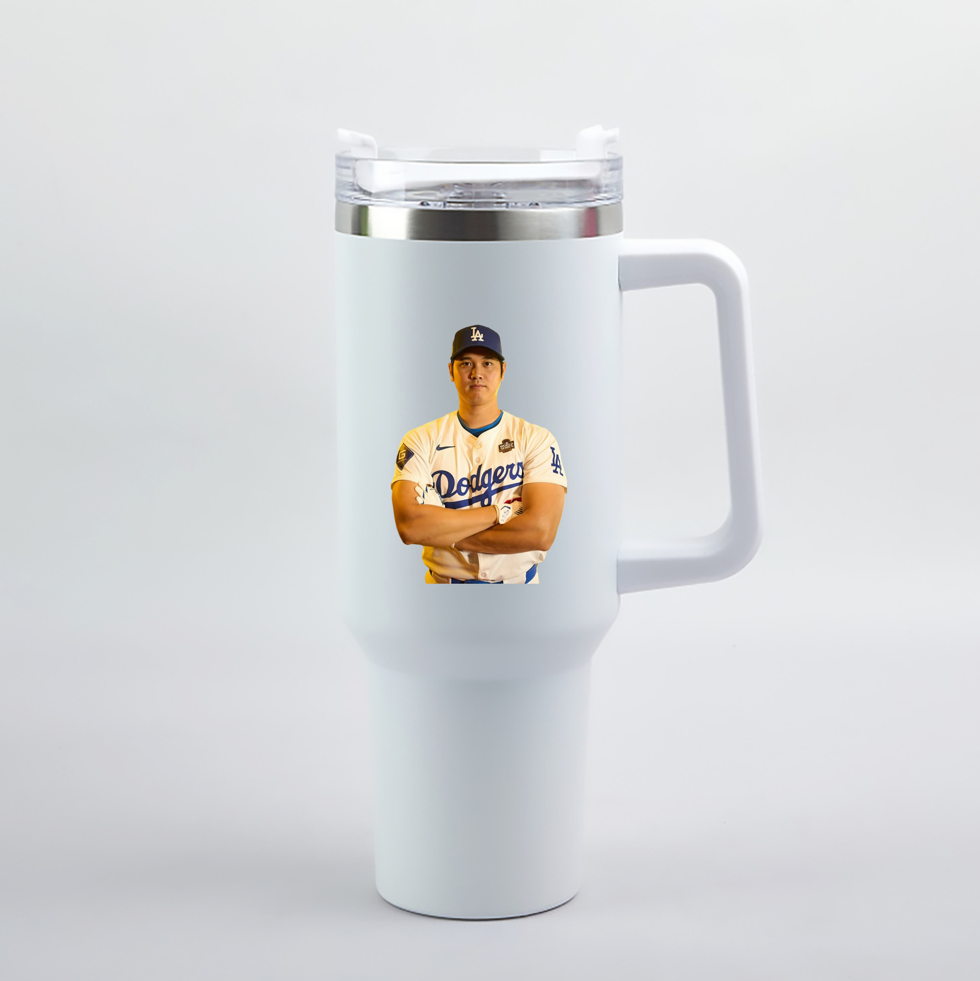  40oz Handle Car Tumbler – Durable Stainless Steel Travel Mug With UV Print – Double Wall Insulated, Fits Most Car Cup Holders