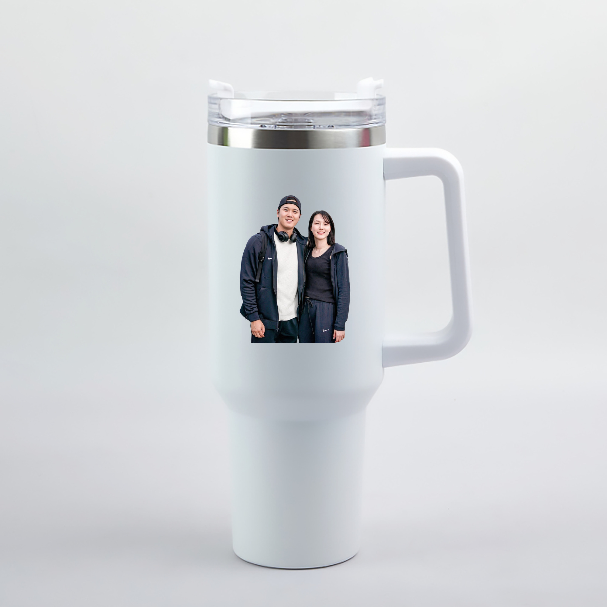  40oz Handle Car Tumbler – Durable Stainless Steel Travel Mug With UV Print – Double Wall Insulated, Fits Most Car Cup Holders