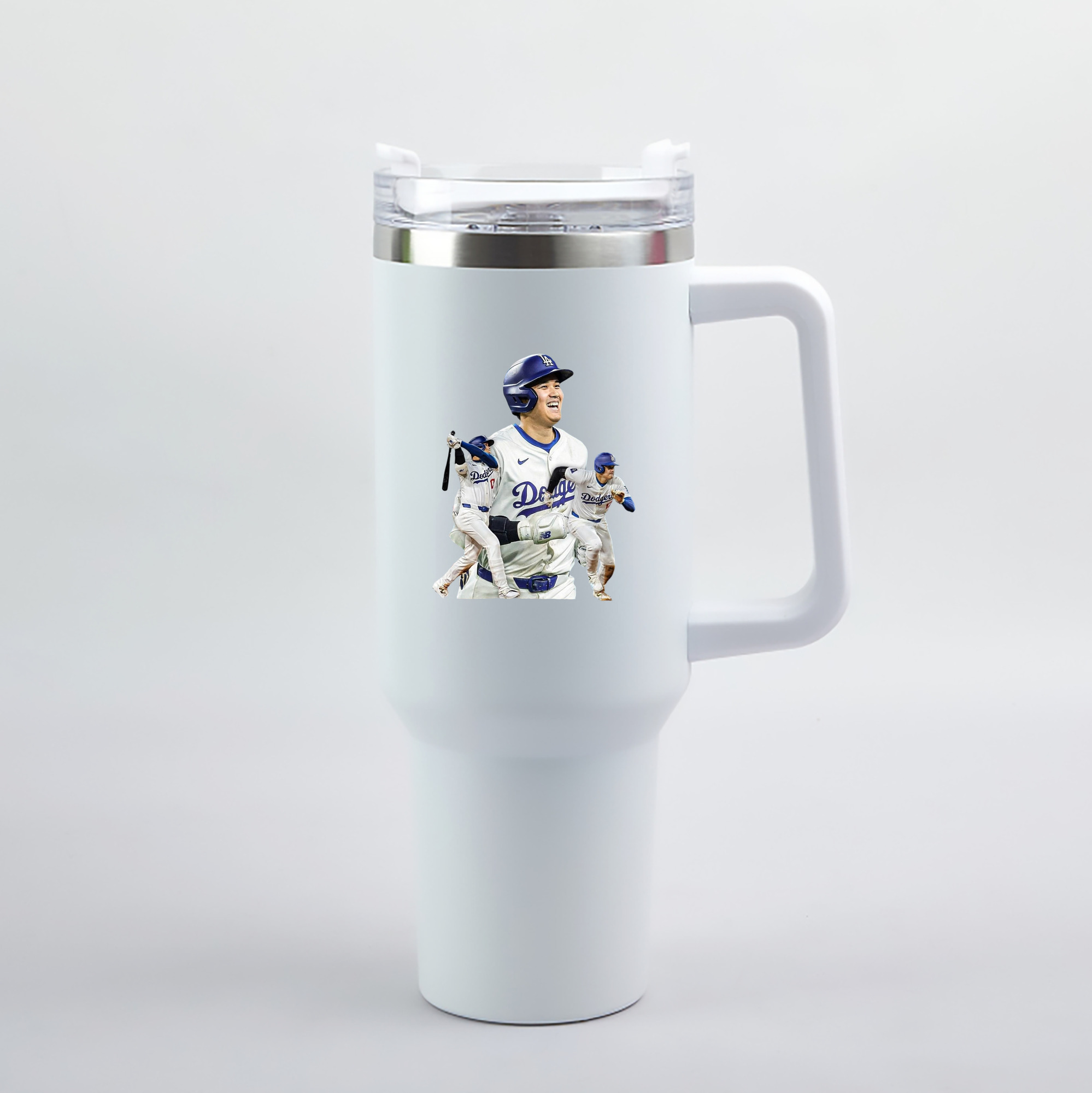  40oz Handle Car Tumbler – Durable Stainless Steel Travel Mug With UV Print – Double Wall Insulated, Fits Most Car Cup Holders