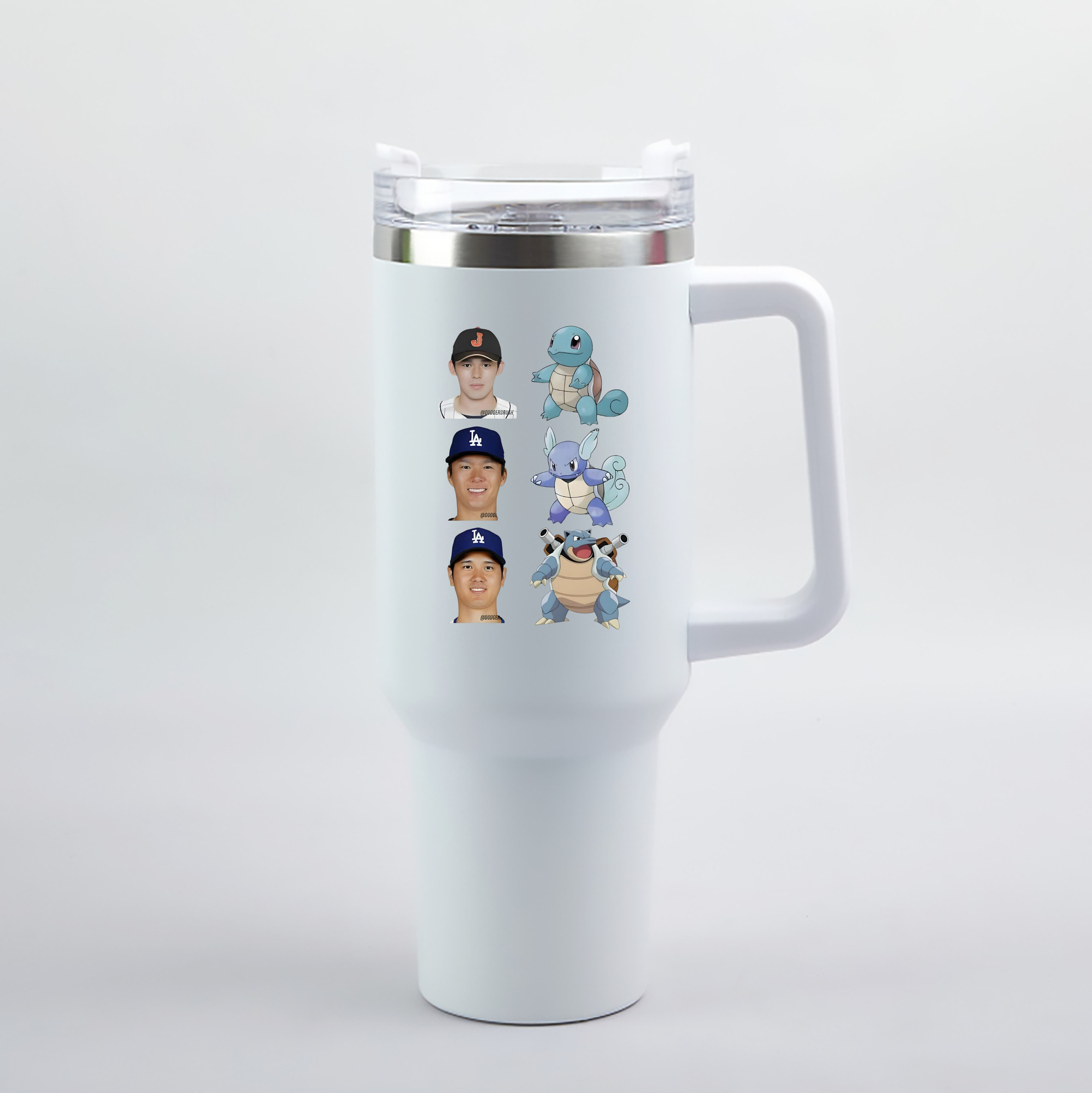  40oz Handle Car Tumbler – Durable Stainless Steel Travel Mug With UV Print – Double Wall Insulated, Fits Most Car Cup Holders