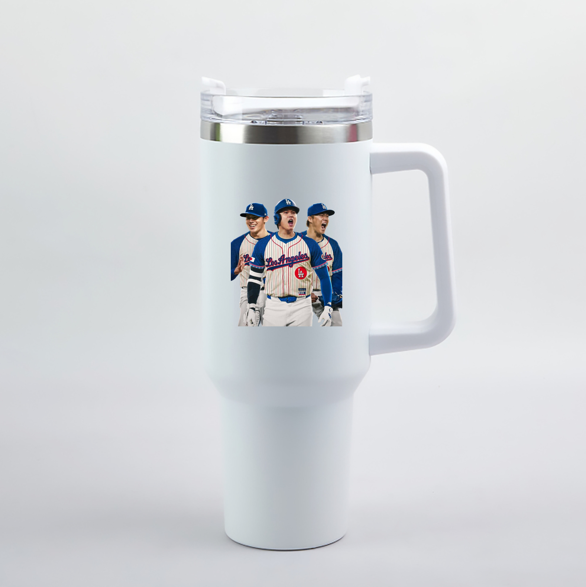  40oz Handle Car Tumbler – Durable Stainless Steel Travel Mug With UV Print – Double Wall Insulated, Fits Most Car Cup Holders