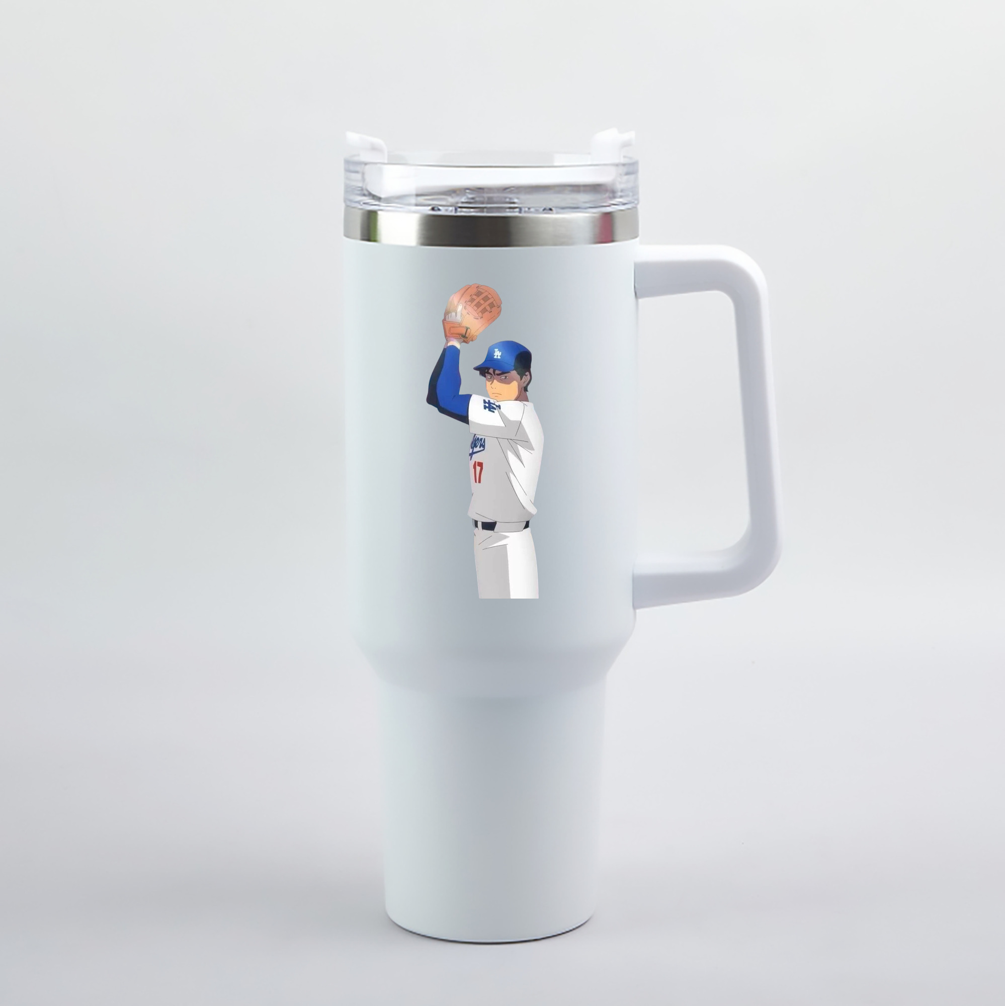  40oz Handle Car Tumbler – Durable Stainless Steel Travel Mug With UV Print – Double Wall Insulated, Fits Most Car Cup Holders